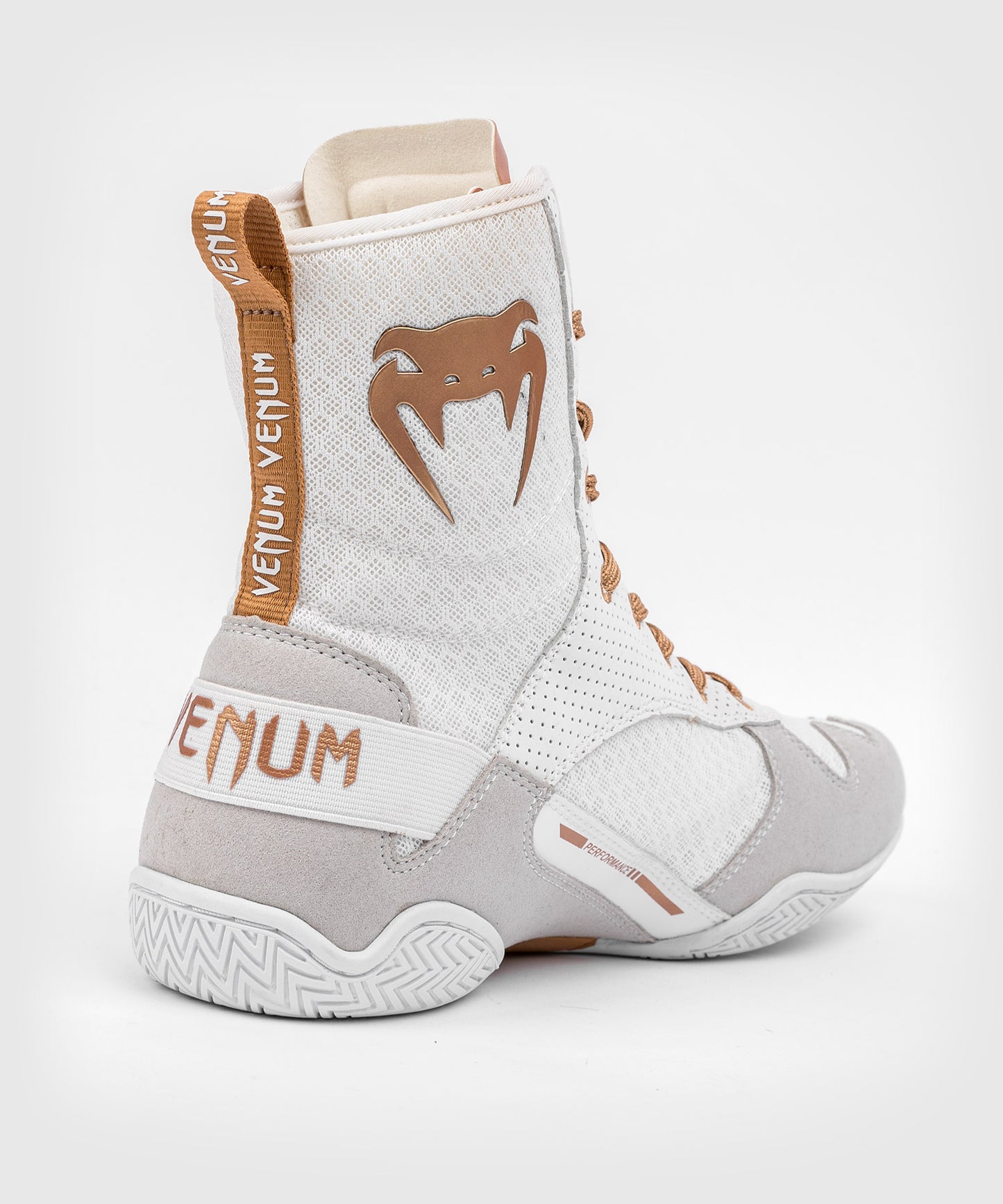 ZAPATOS DE BOXEO VENUM ELITE MONOGRAM – BLANCO/DORADO