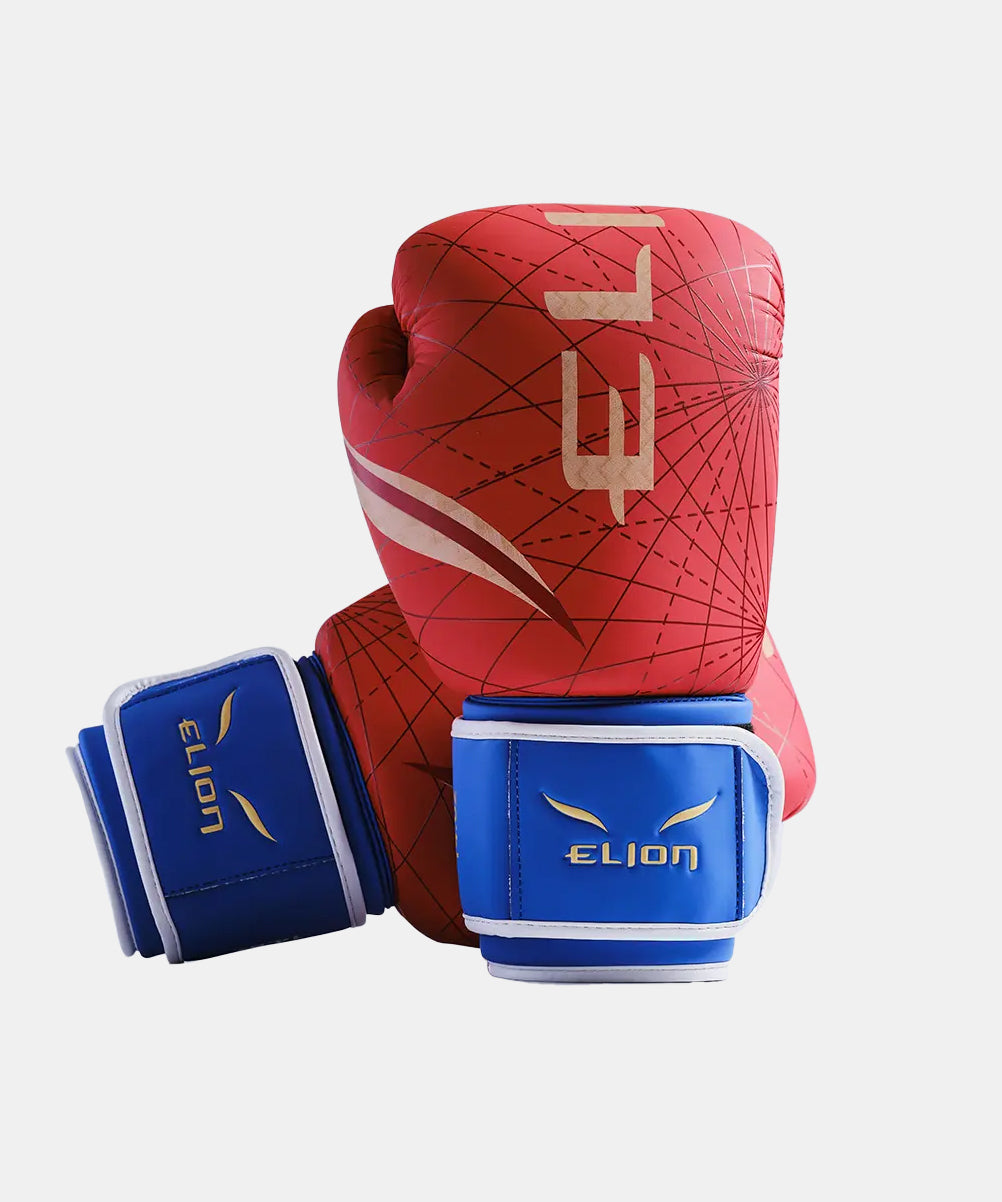 Elion X One Piece Luffy Boxing Gloves - Red/Blue