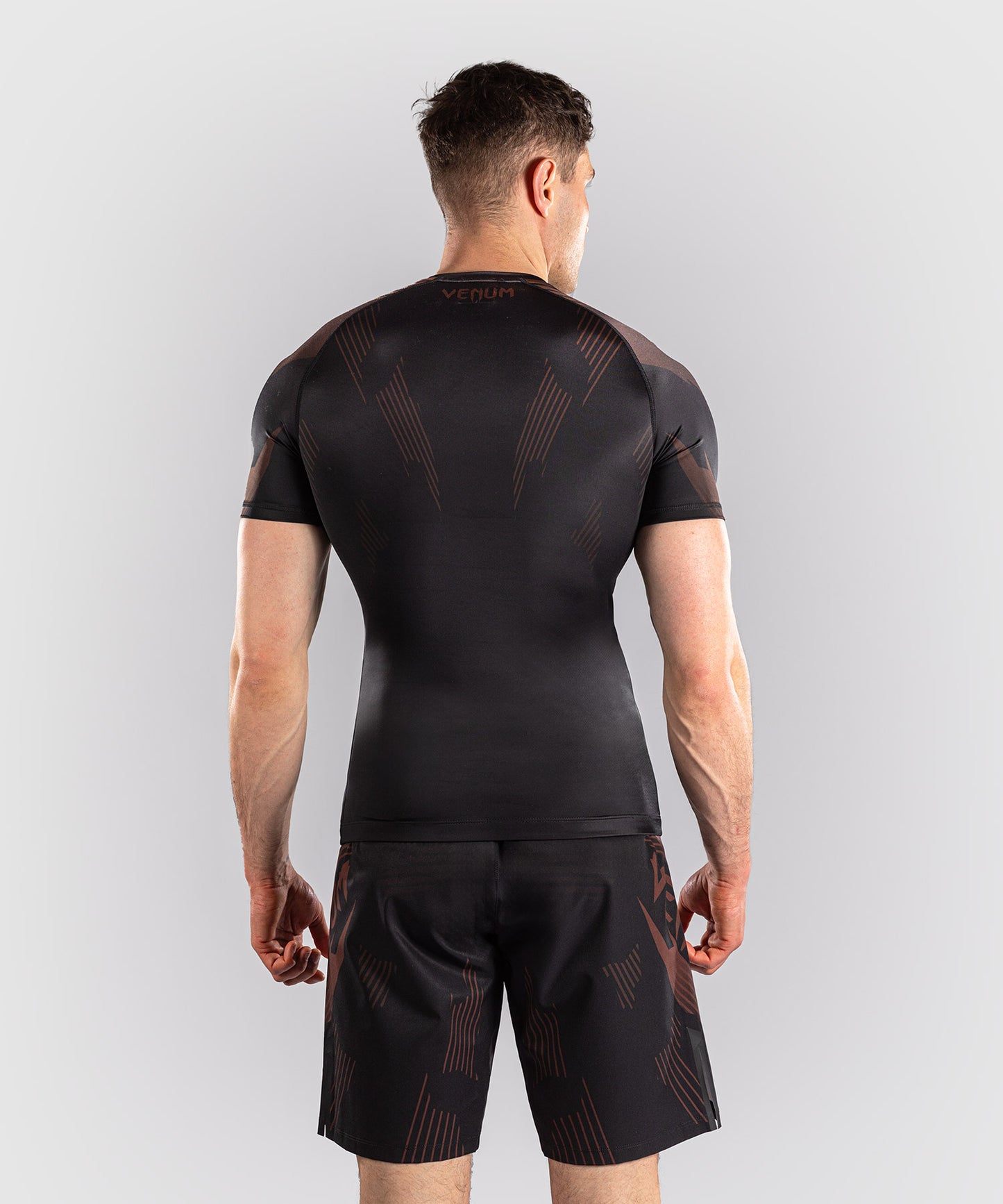 Rashguard à Manches Courtes Venum No-Gi 6.0 - Noir/Marron
