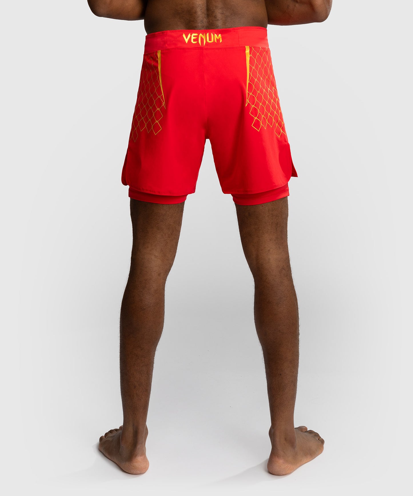 Short de Combat pour Hommes Venum x WOW FC - Fury Rouge/Or
