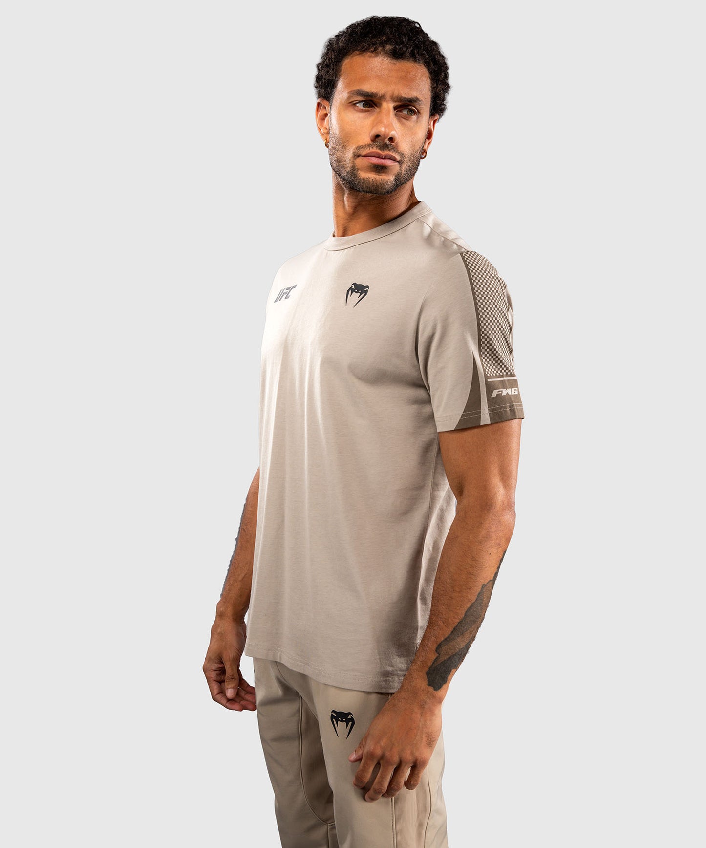 Venum UFC Unity by Venum Authentic Fight Week Men's Short Sleeve T-Shirt - Sand