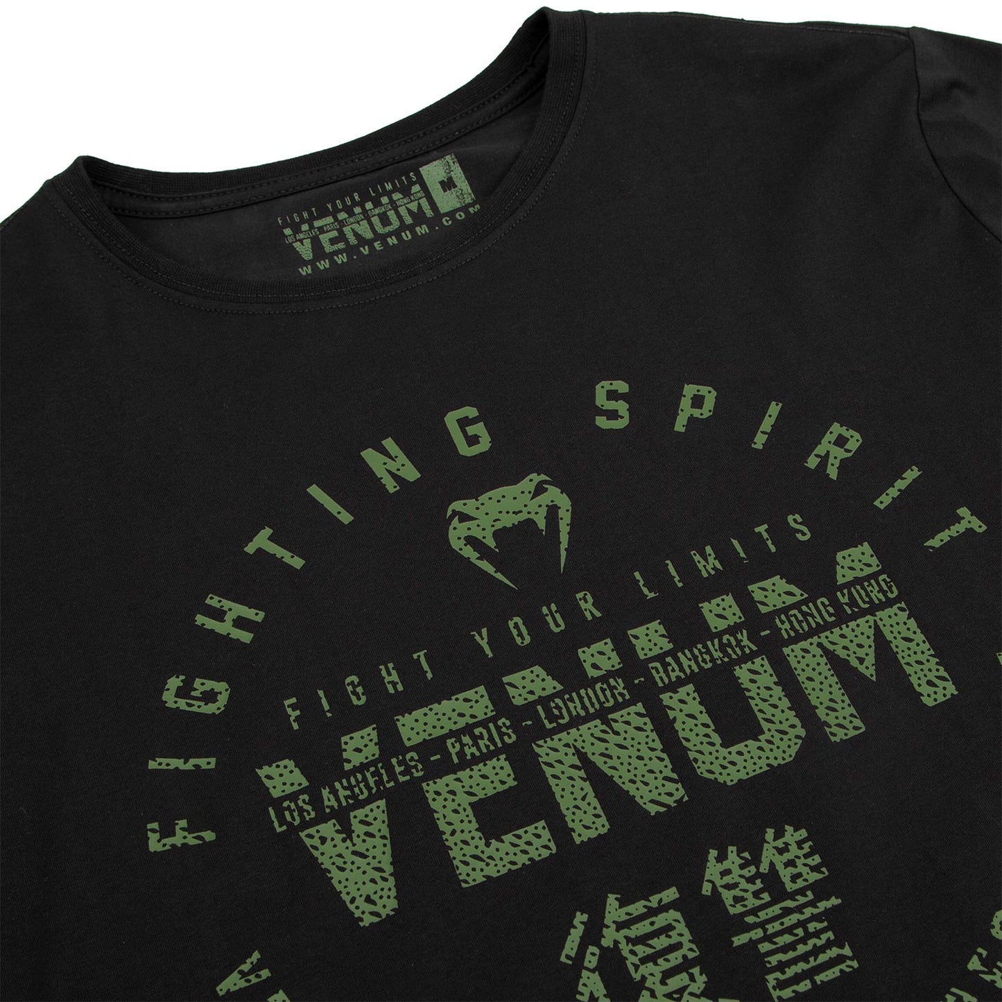 Venum Langarm-T-Shirt - Schwarz/Khaki