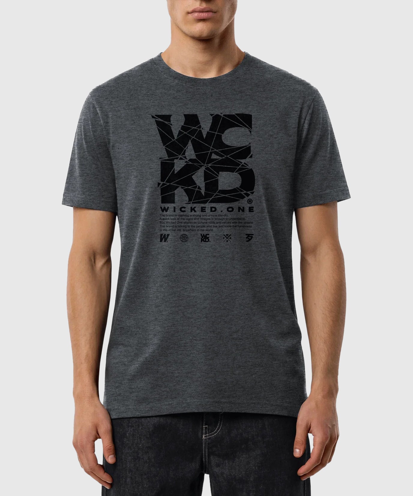 T-Shirt Wicked One Demolition - Gris