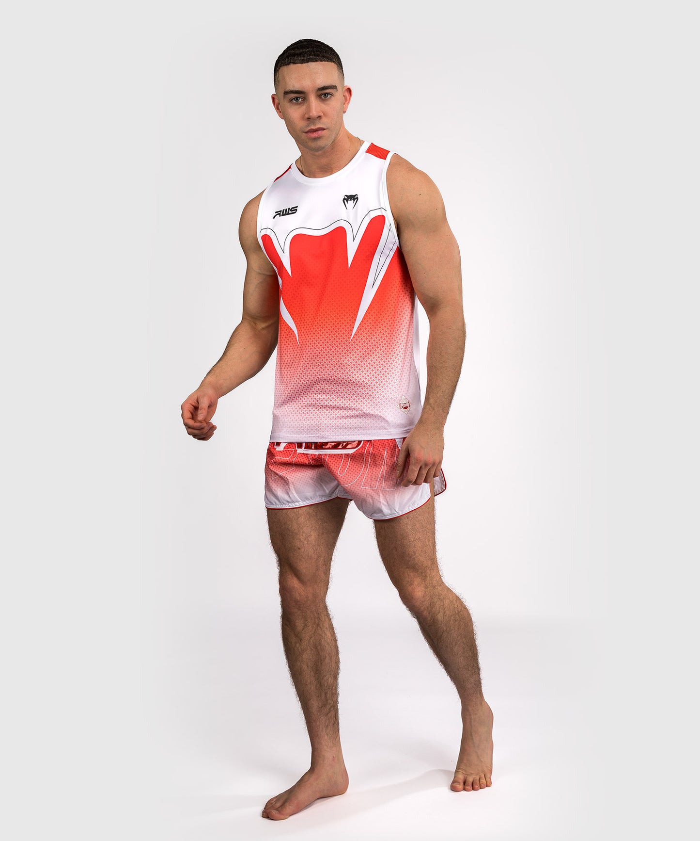 Venum x RWS 2.0 Men’s Dry-Tech Tank Top - White/Red