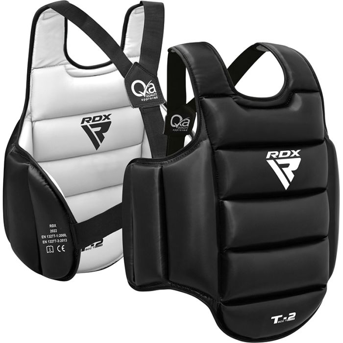RDX T2 Peto Reversible Semi Contact - Negro/Blanco