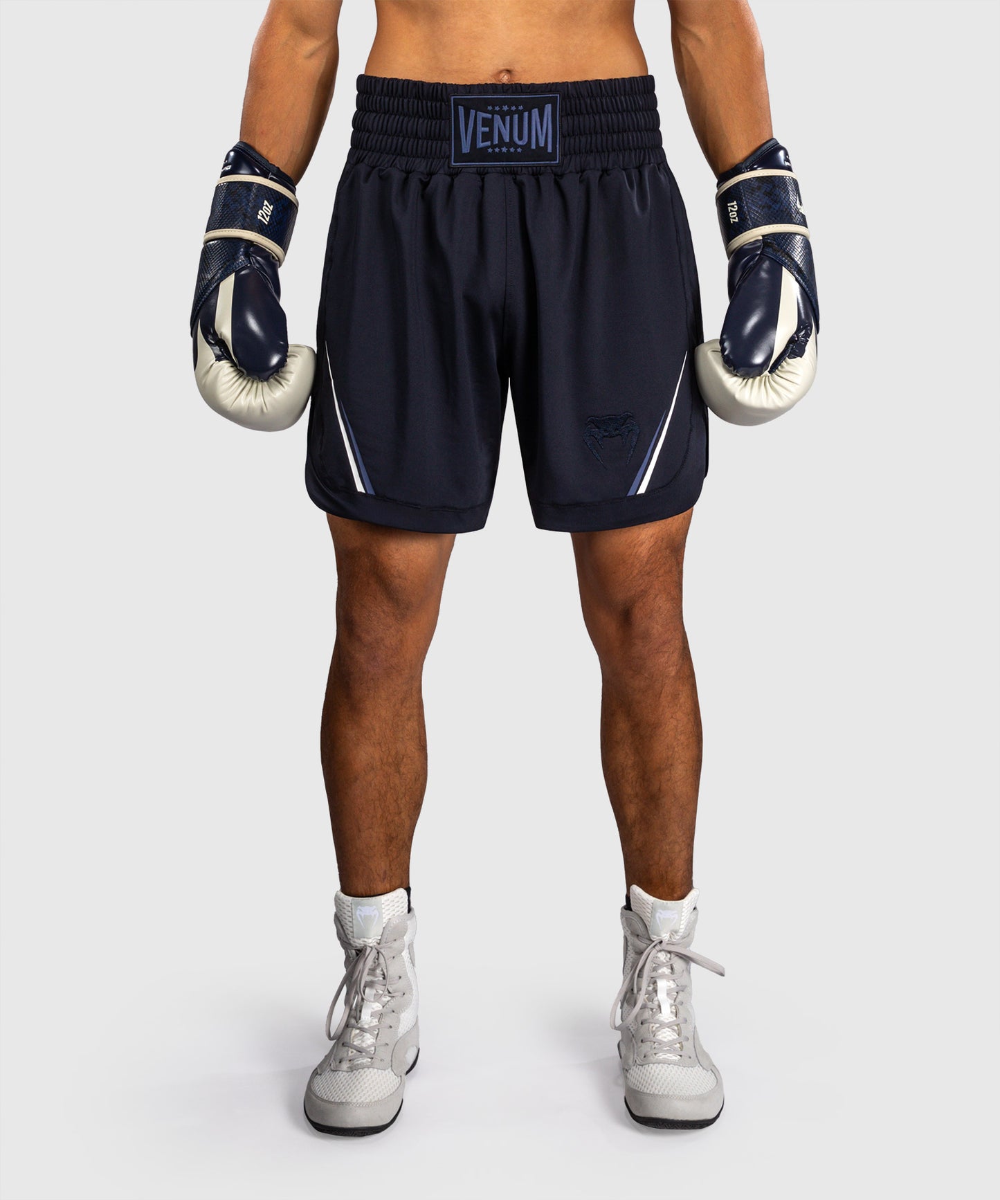 Venum G-Core Pantalón Corto de Boxeo - Azul Marino/Blanco