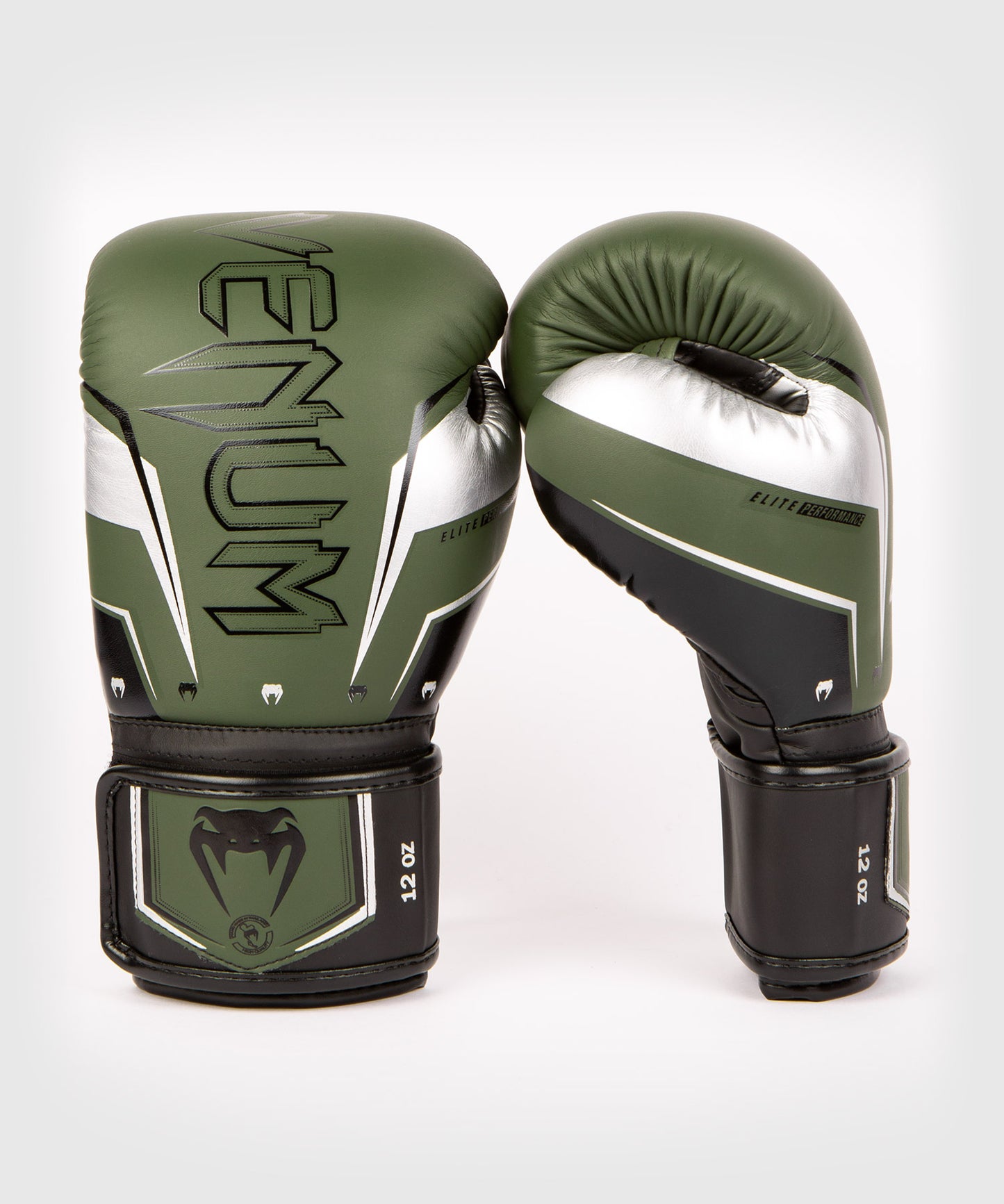 Venum Elite Evo Boxhandschuhe - Khaki/Silber