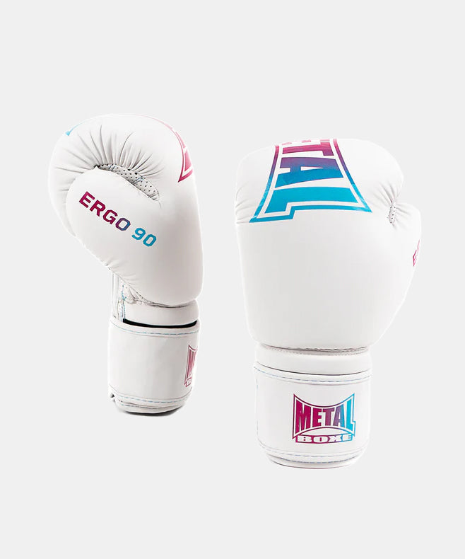 Gants de Boxe Metal Boxe Ergo 90 Vice - Blanc