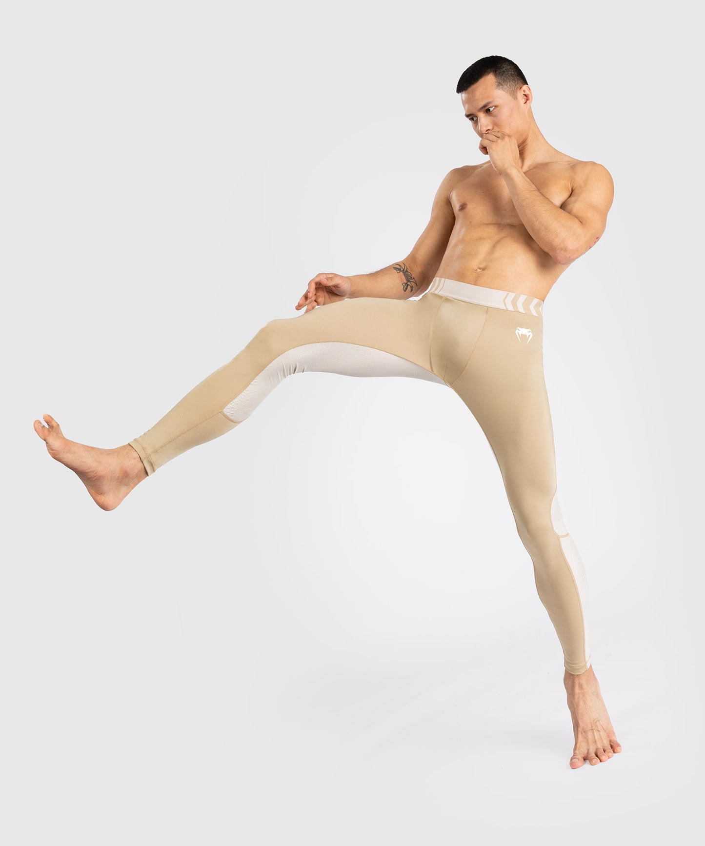 Venum Tempest Pantaloni a compressione - Beige/Sabbia