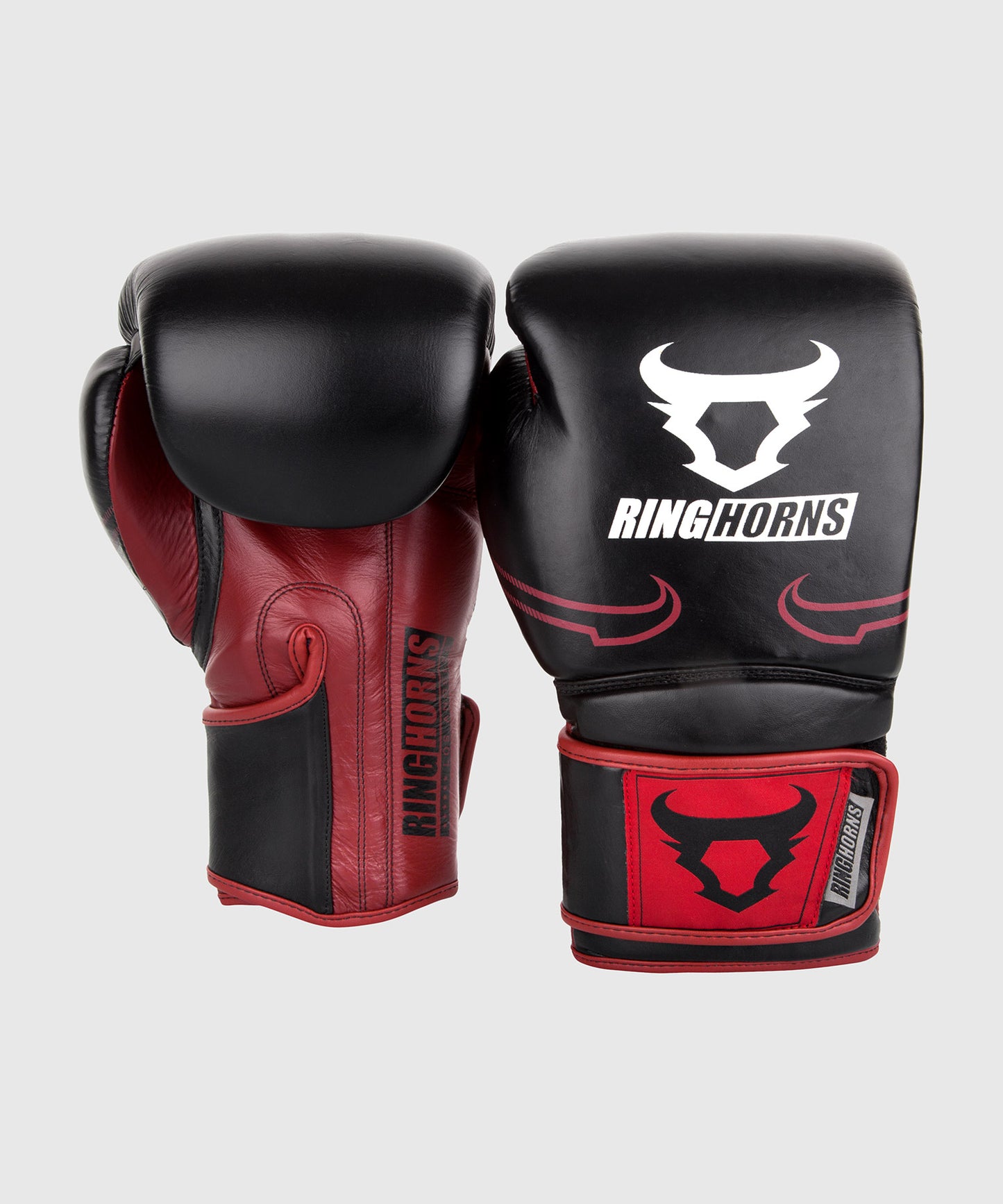 Gants de boxe Ringhorns Destroyer - Cuir - Noir/Rouge