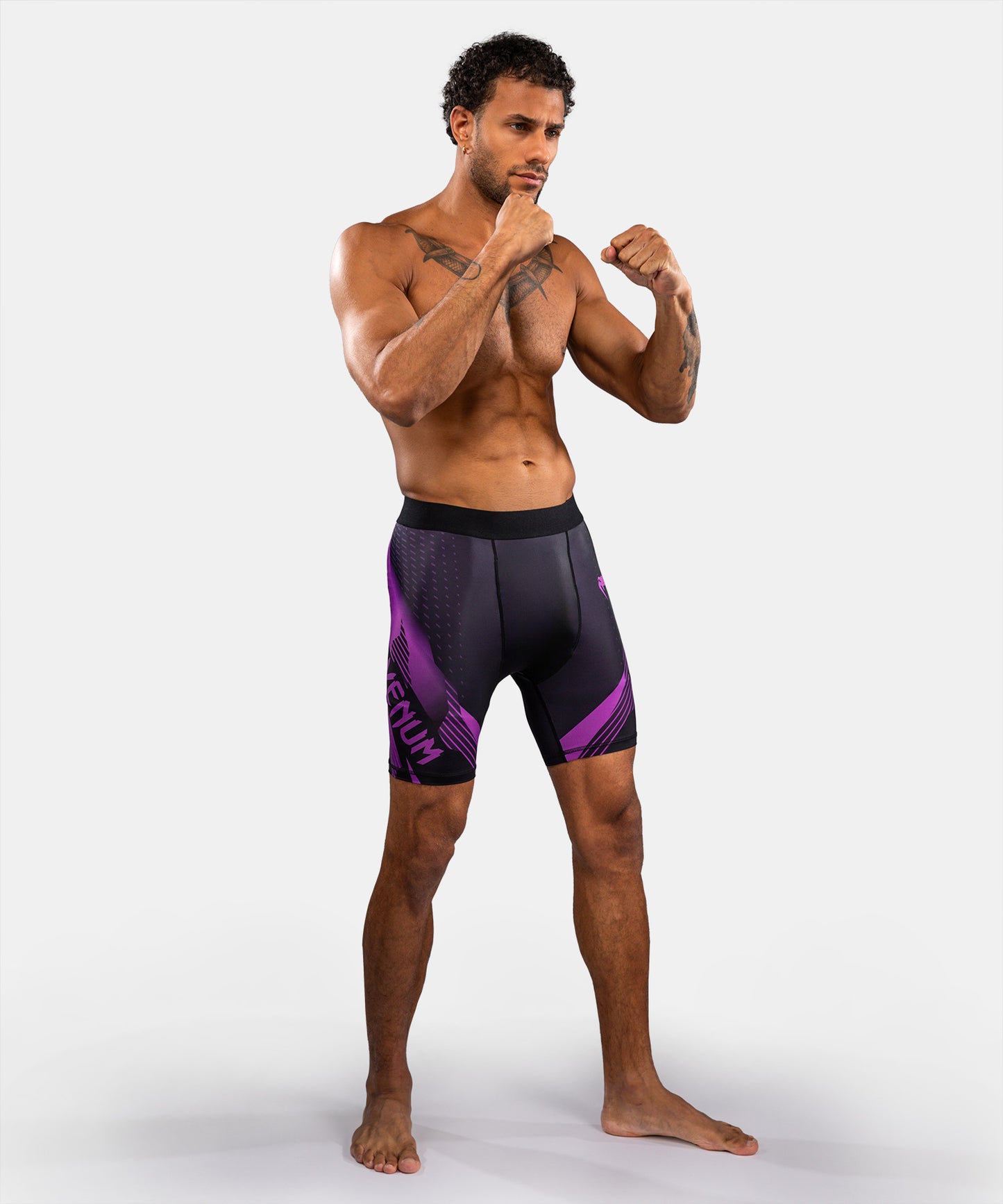 Venum No-Gi 6.0 Pantalón Corto de Compresión - Negro/Púrpura