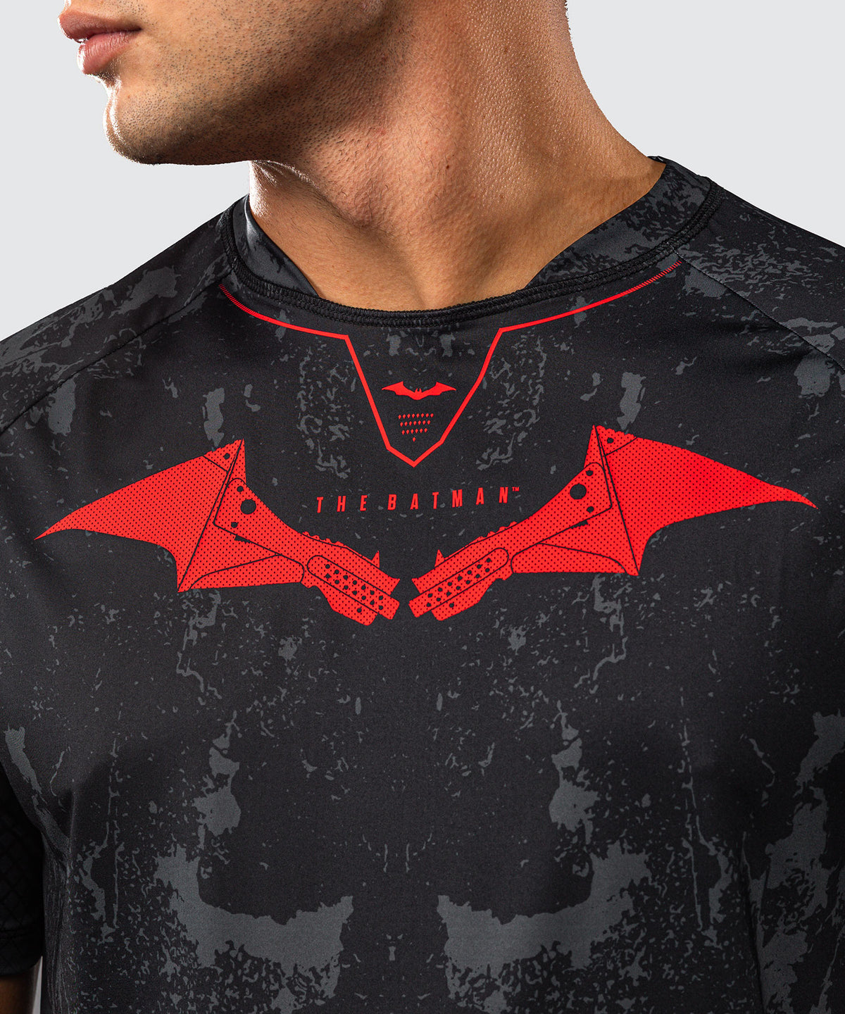 Venum x Batman Dry-Tech-T-Shirt - Schwarz/Grau/Rot