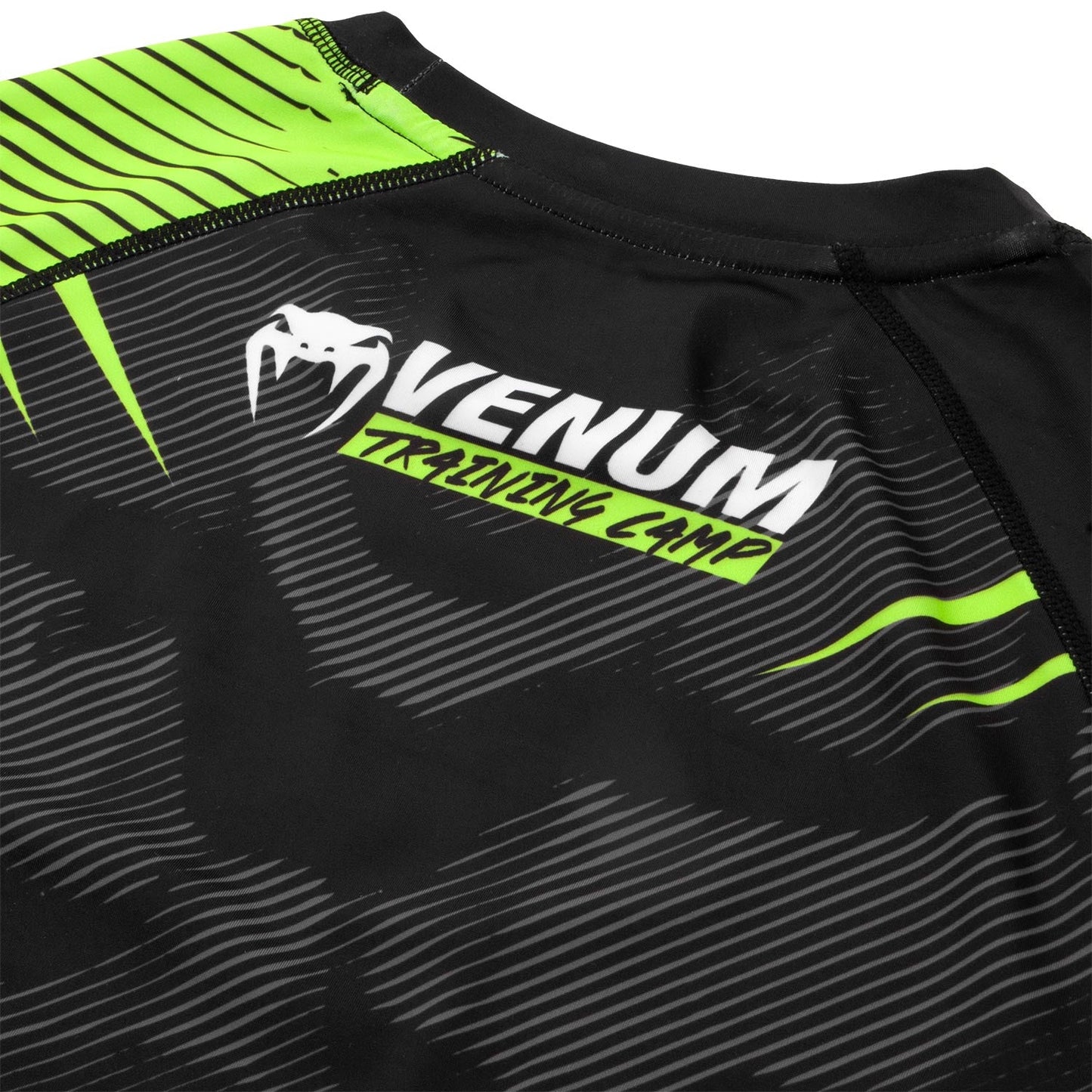Venum Training Camp 2.0 Kurzarm Rashguard - Schwarz/ Fluo Gelb