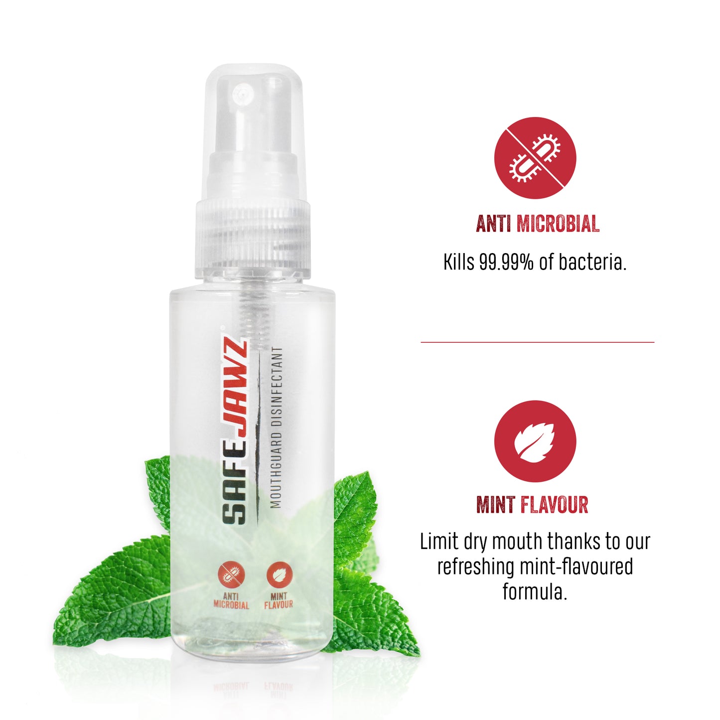 Safe Jawz Spray Desinfectante para Protector Bucal