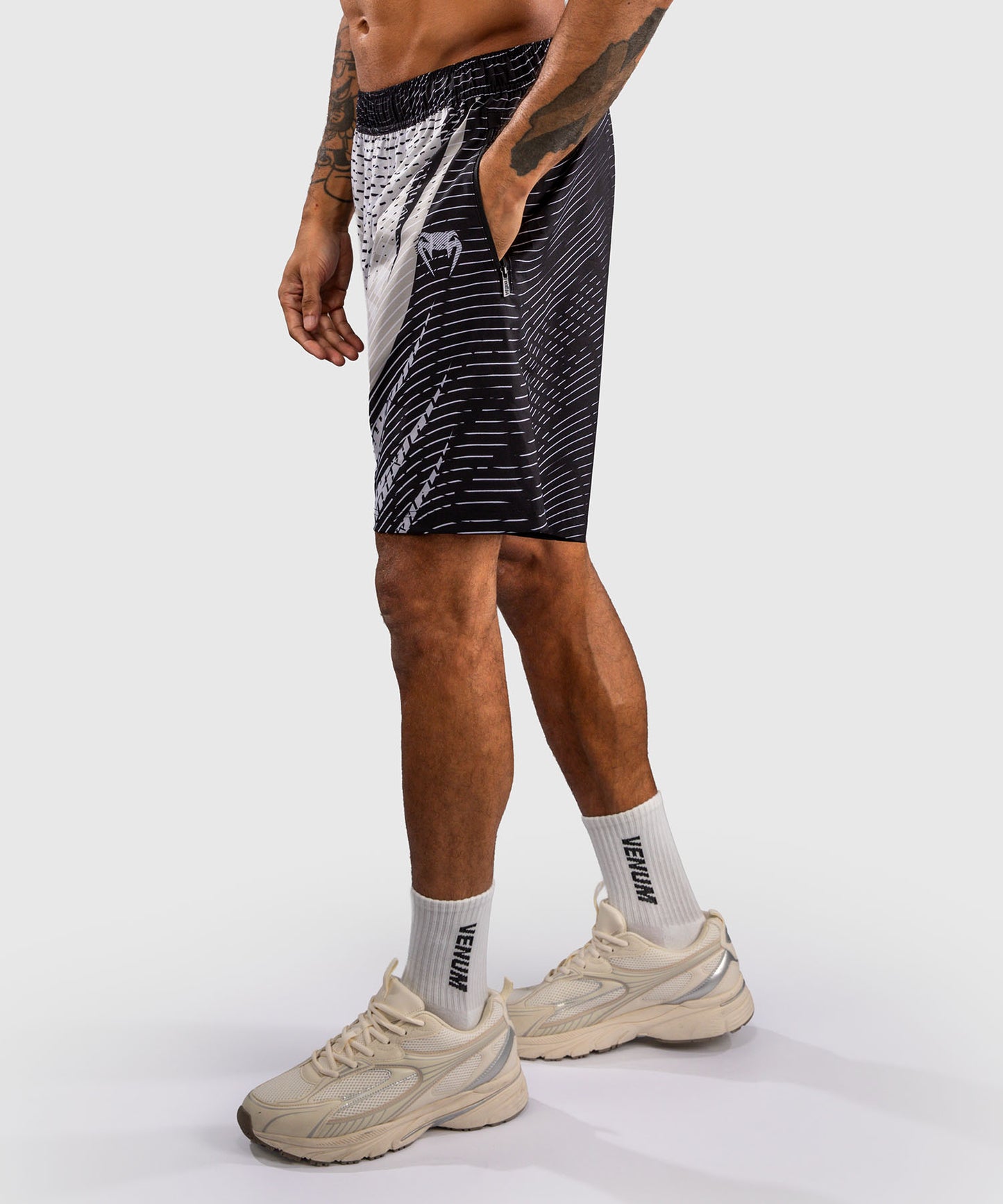 Venum Galactic 3.0 Pantalón Corto de  Entrenamiento - Blanco Hueso/Negro