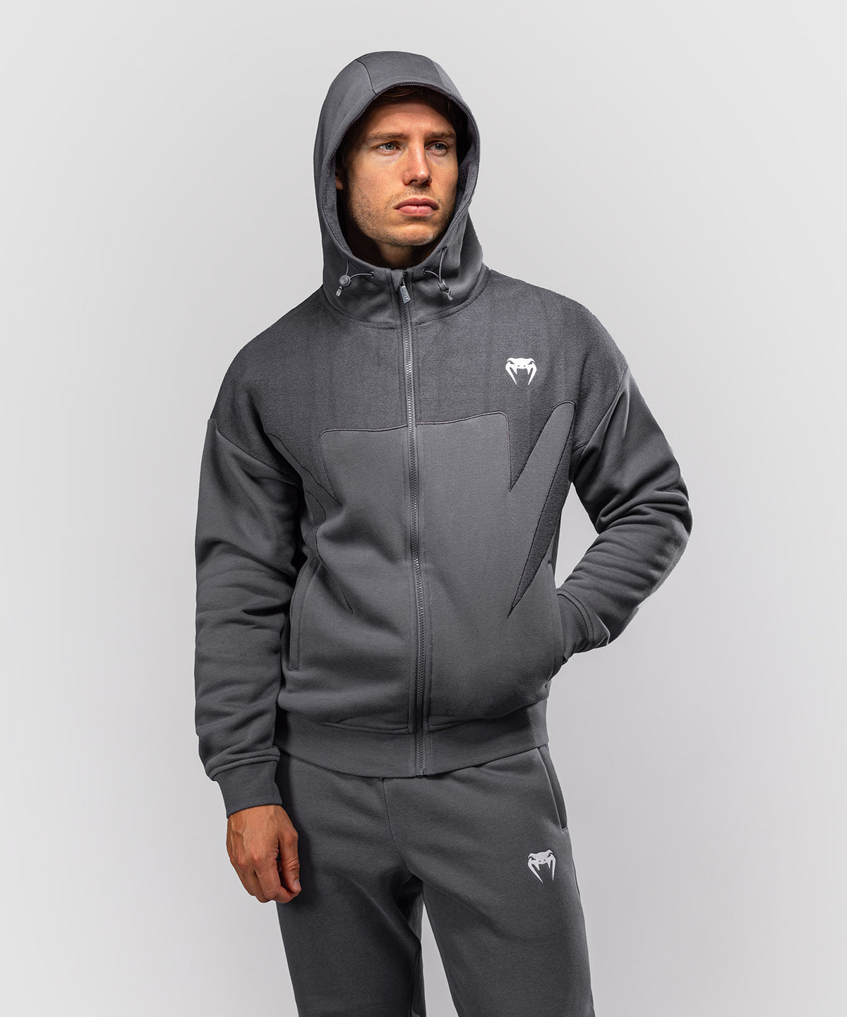 Veste de survêtement Venum Attack Fleece & Weave - Gris