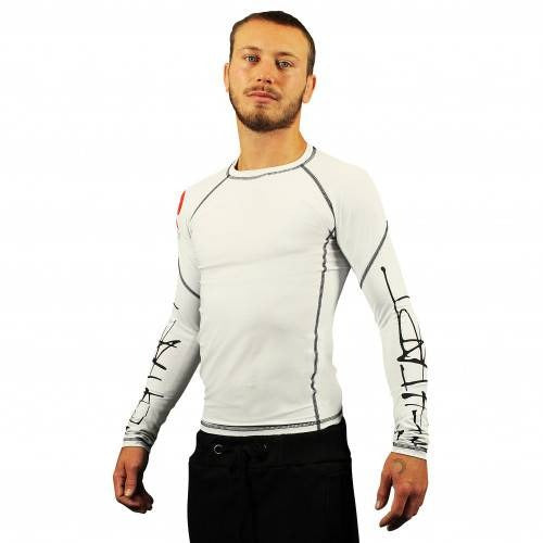 Fight Art Gano Samouraï Langarm-Rashguard - Weiß