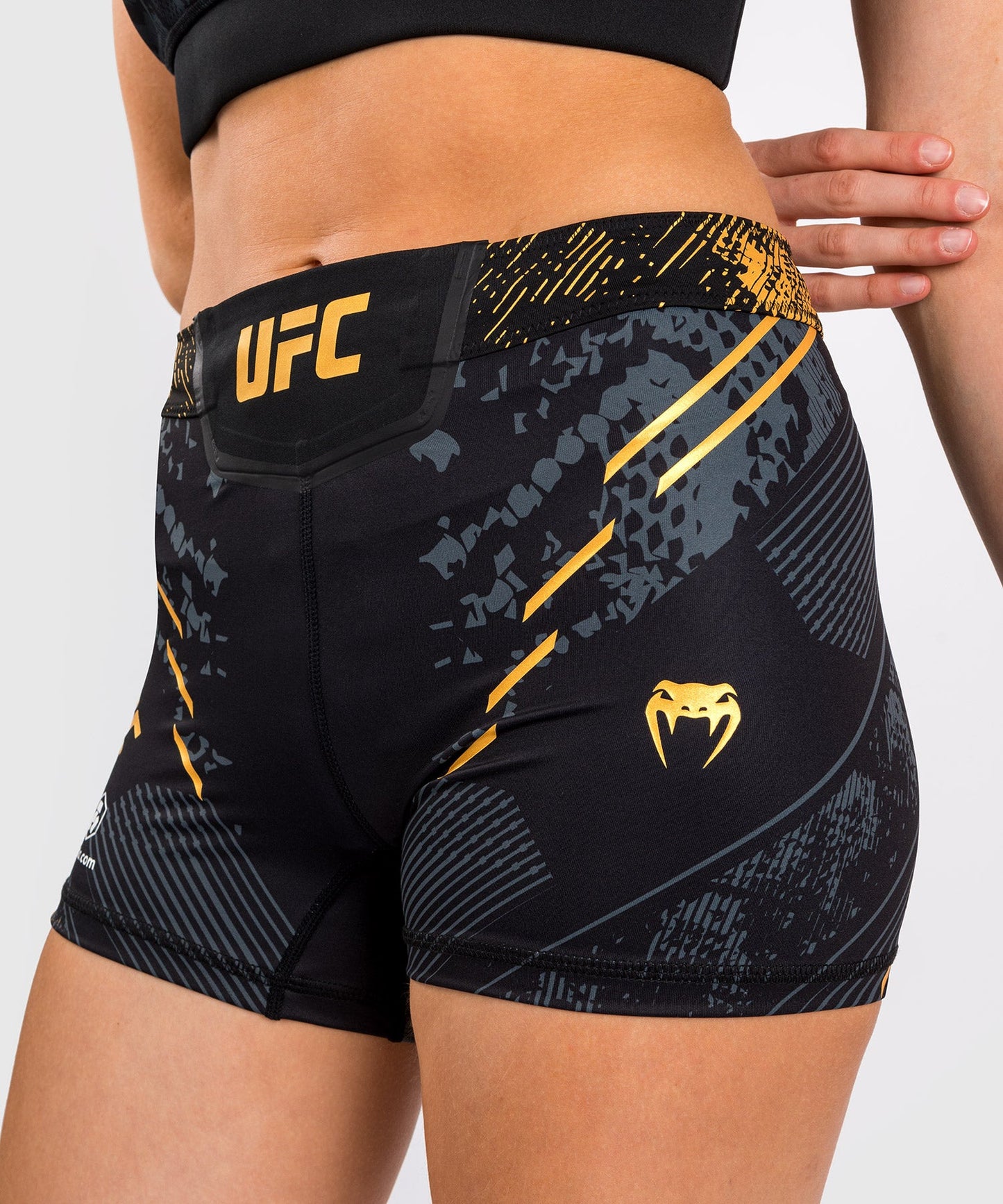 UFC Women's Fit Compression Short Adrenaline by Venum Authentic Fight Night - Champion