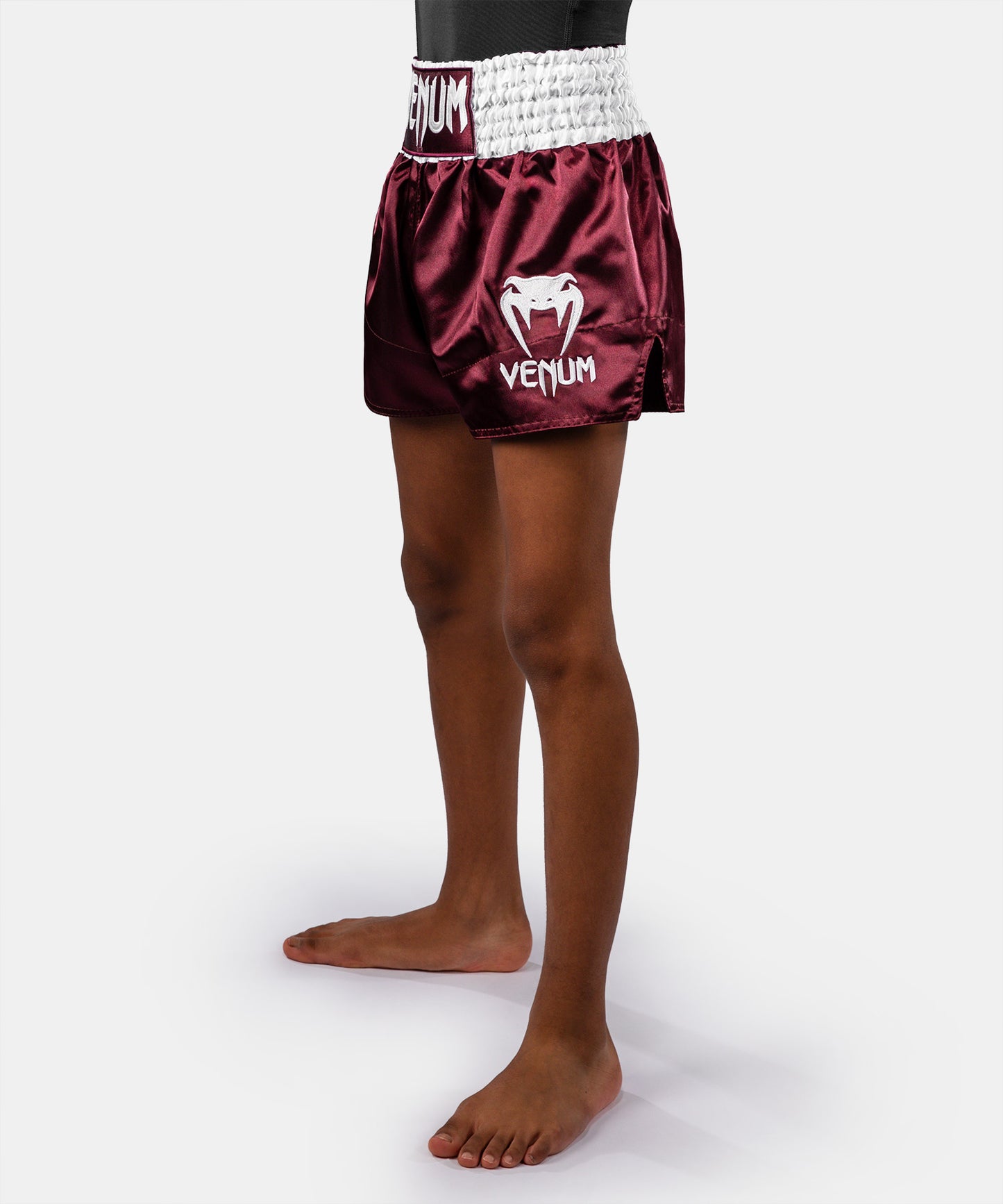 Venum Classic Muay-Thai-Shorts für Kinder – Burgunder