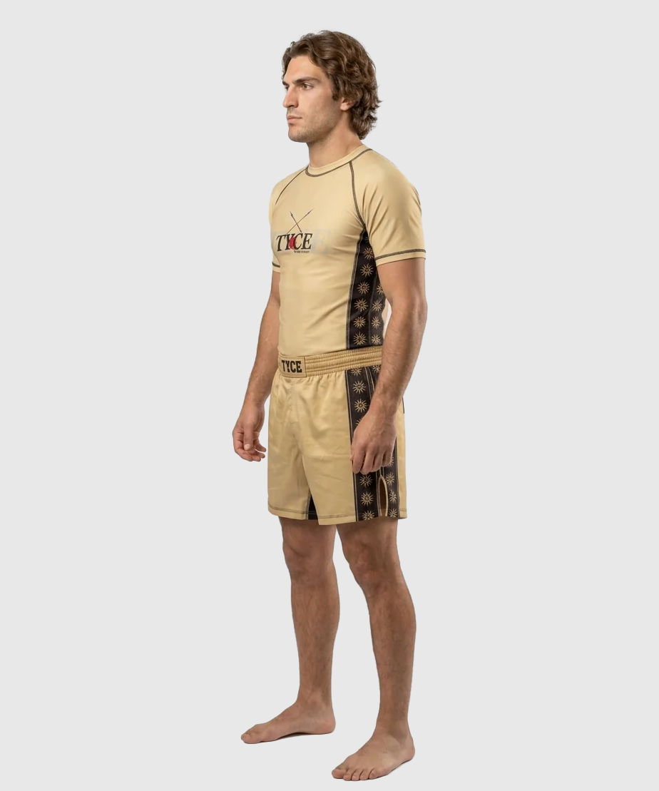 TYCE CULTURE OF WAR Alexander the Great Grappling Rashguard - Gold