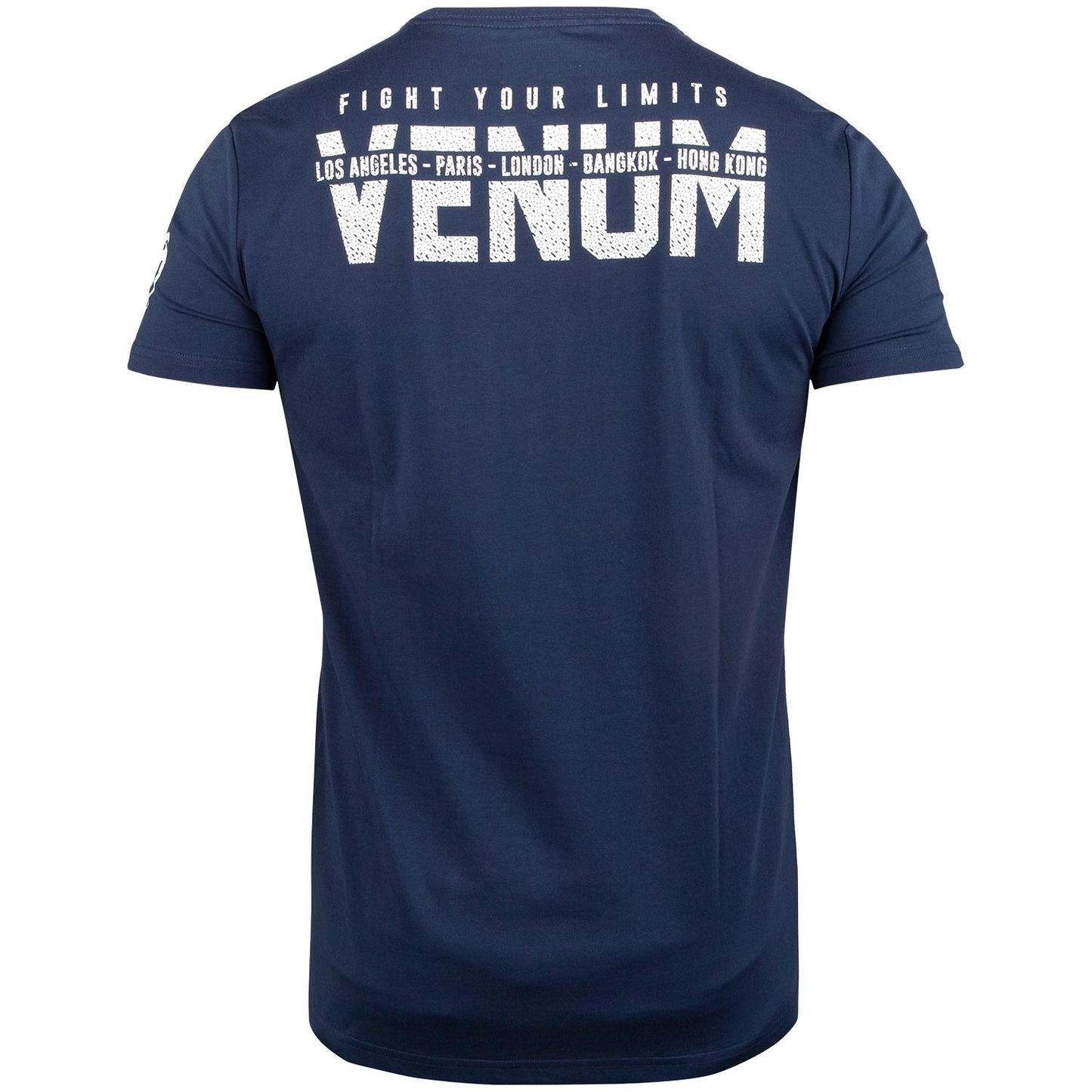 Venum Signature T-shirt - Short Sleeves - Navy Blue/White