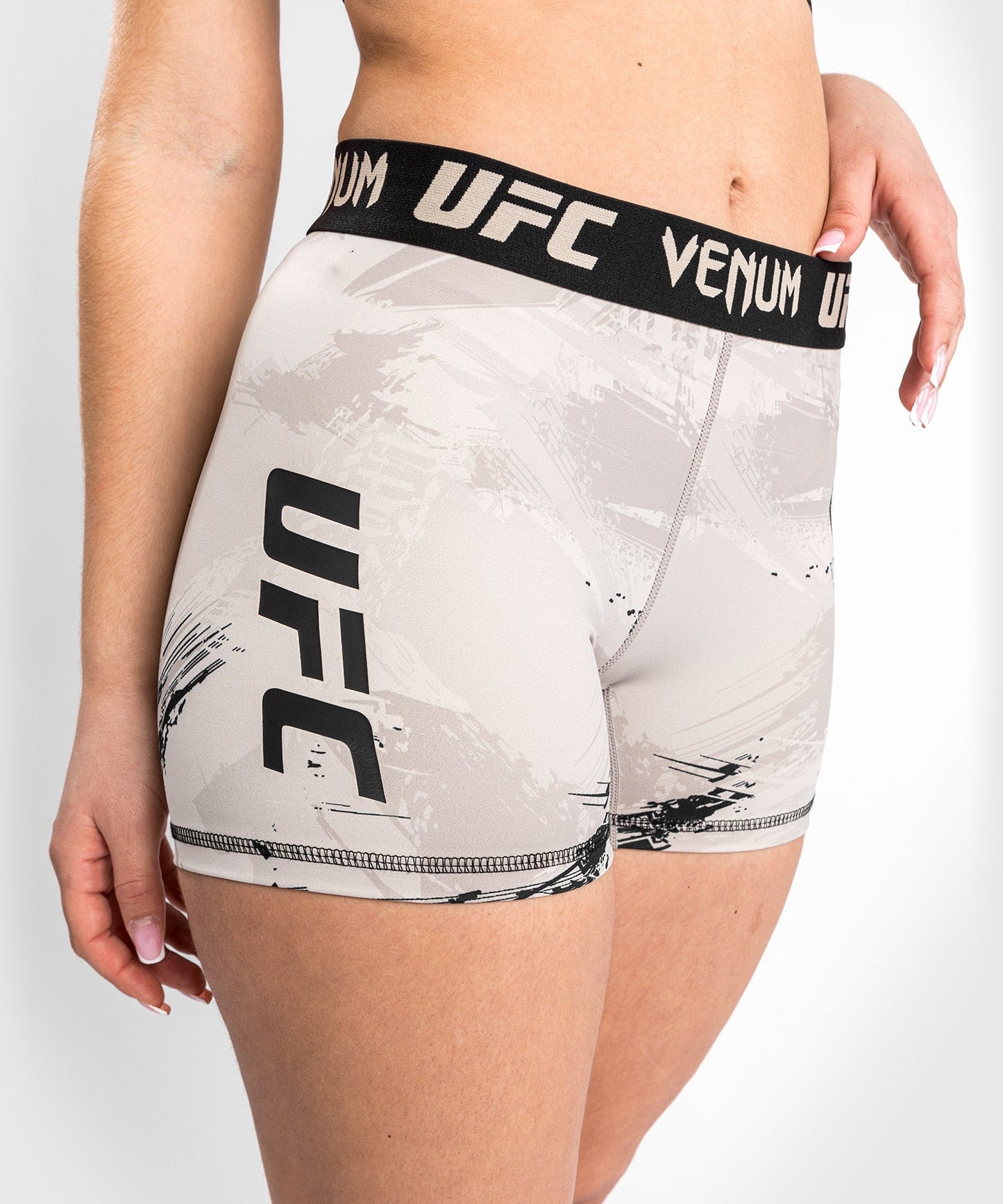 UFC Venum Authentic Fight Week 2.0 Compression Short - Women's - Sand/Black