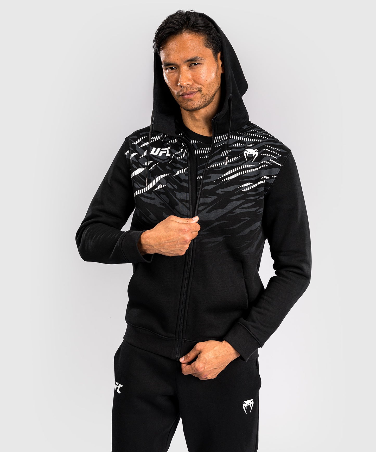 Veste à Capuche Zippé pour Hommes UFC Fusion by Venum Replica - Noir