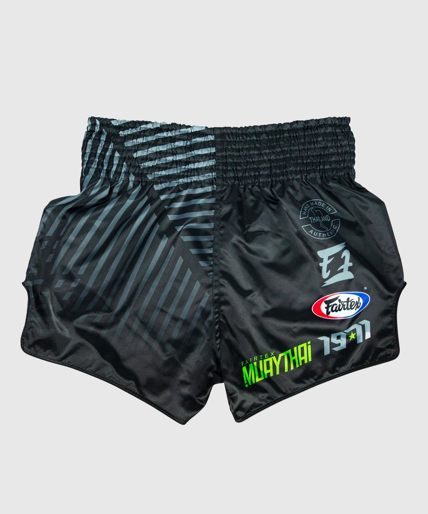 Short de Muay Thai Fairtex Racer - Noir/Vert