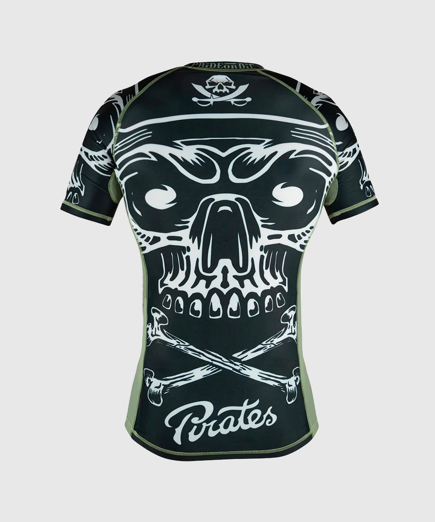 Rashguard À Manches Courtes Pride Or Die Pirate V2 - Noir/Beige