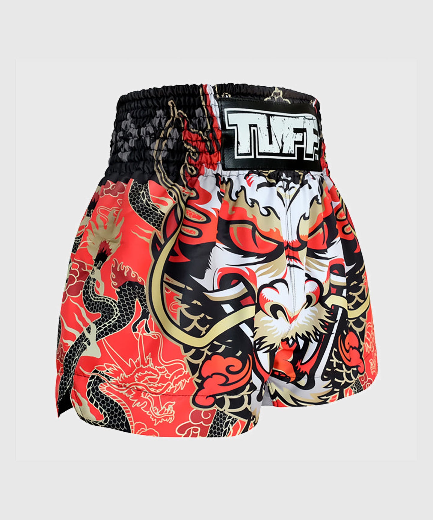 King Tuff Dragon Pantalones de Muay Thai - Rojo