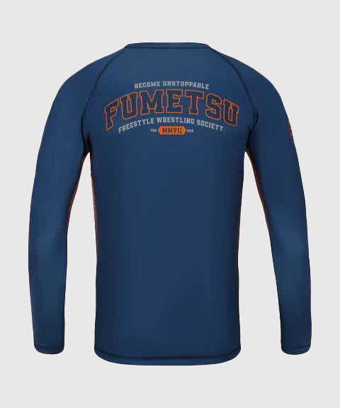 Fumetsu Varsity Rashguard de Manga Larga - Azul Marino