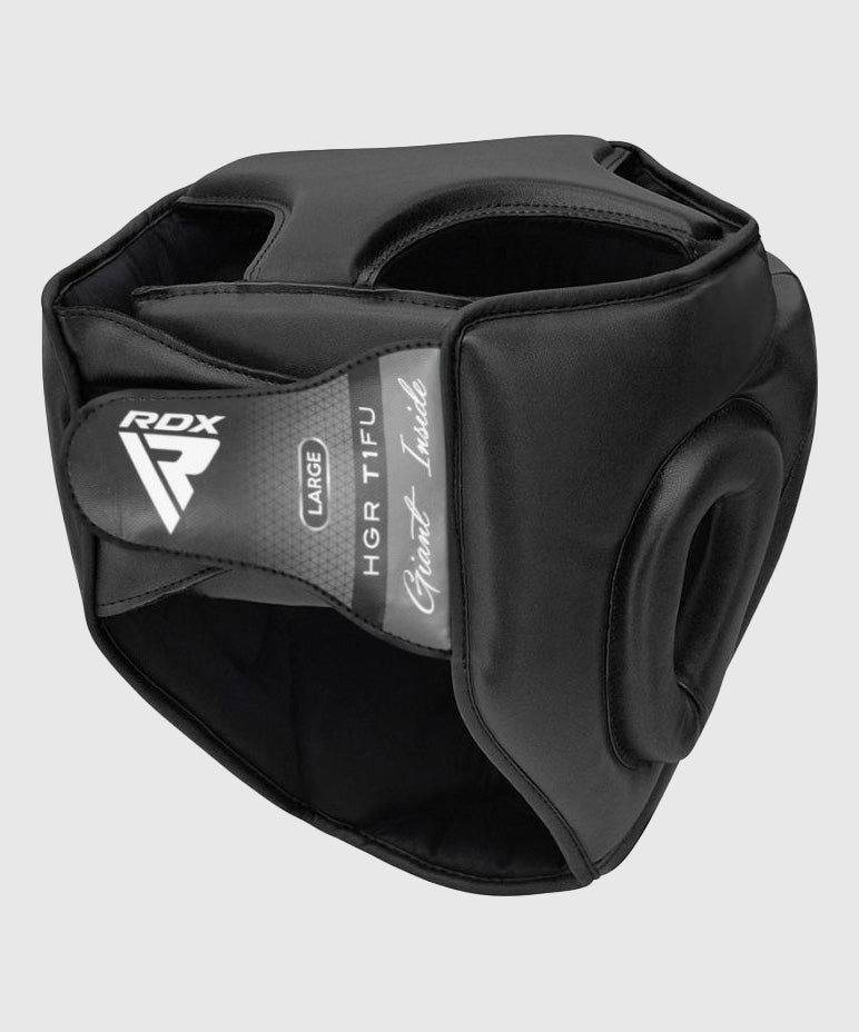 RDX Sports Zero Impact Kopfschutz mit Gitter - Schwarz