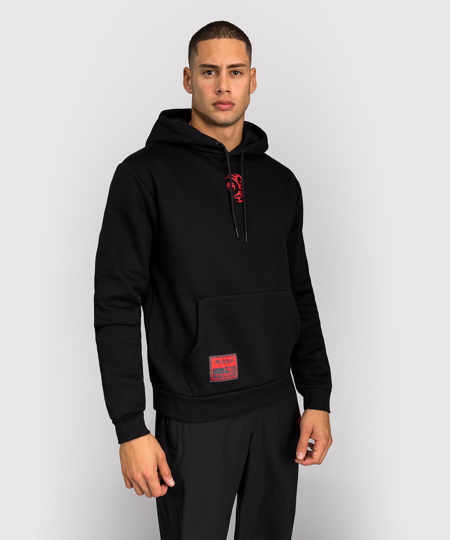 Sweat à capuche Venum x Mike Tyson Tiger - Noir Profond/Rouge Intense