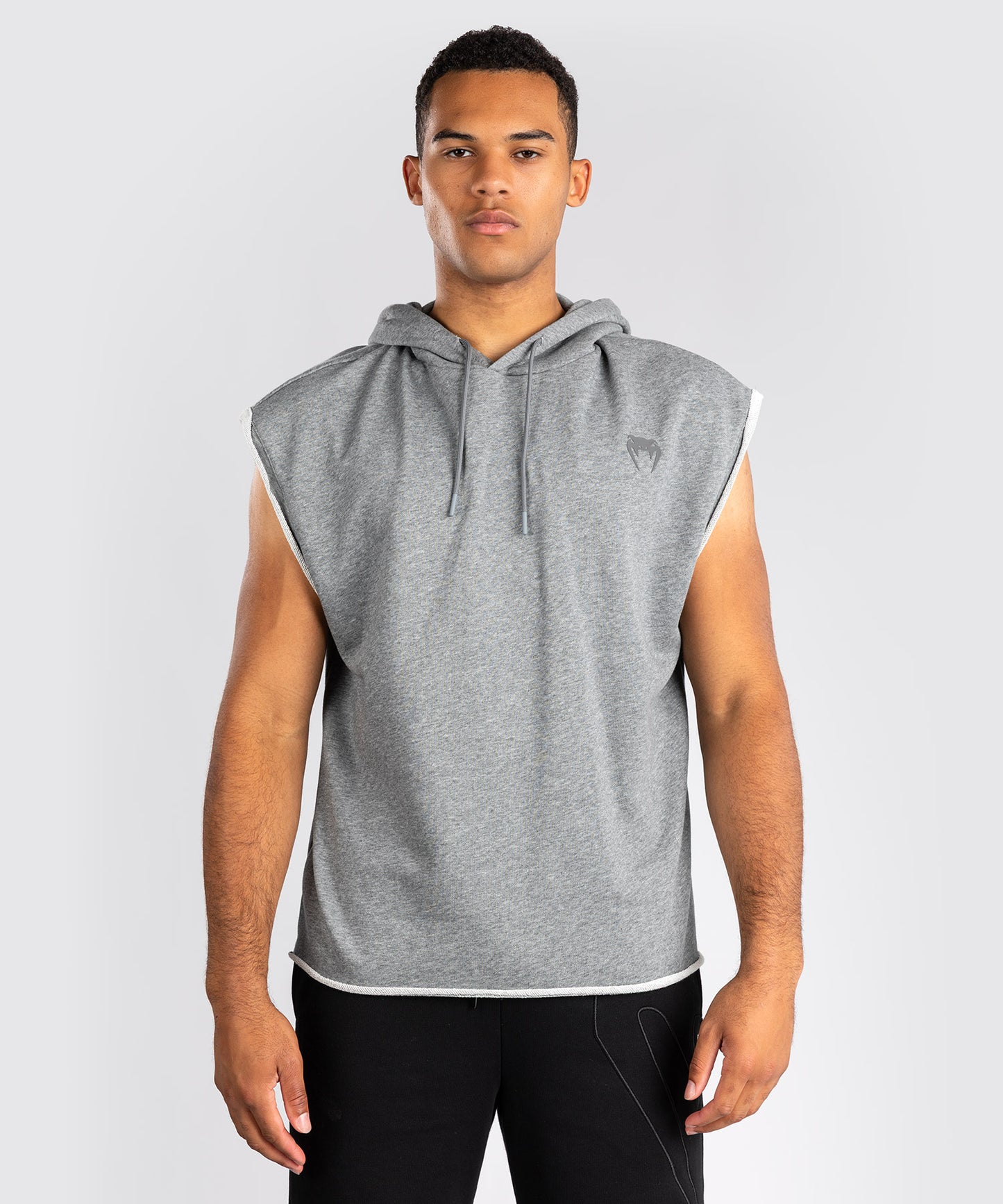 Venum Divide Sudadera con Capucha Sin Mangas - Gris Jaspeado