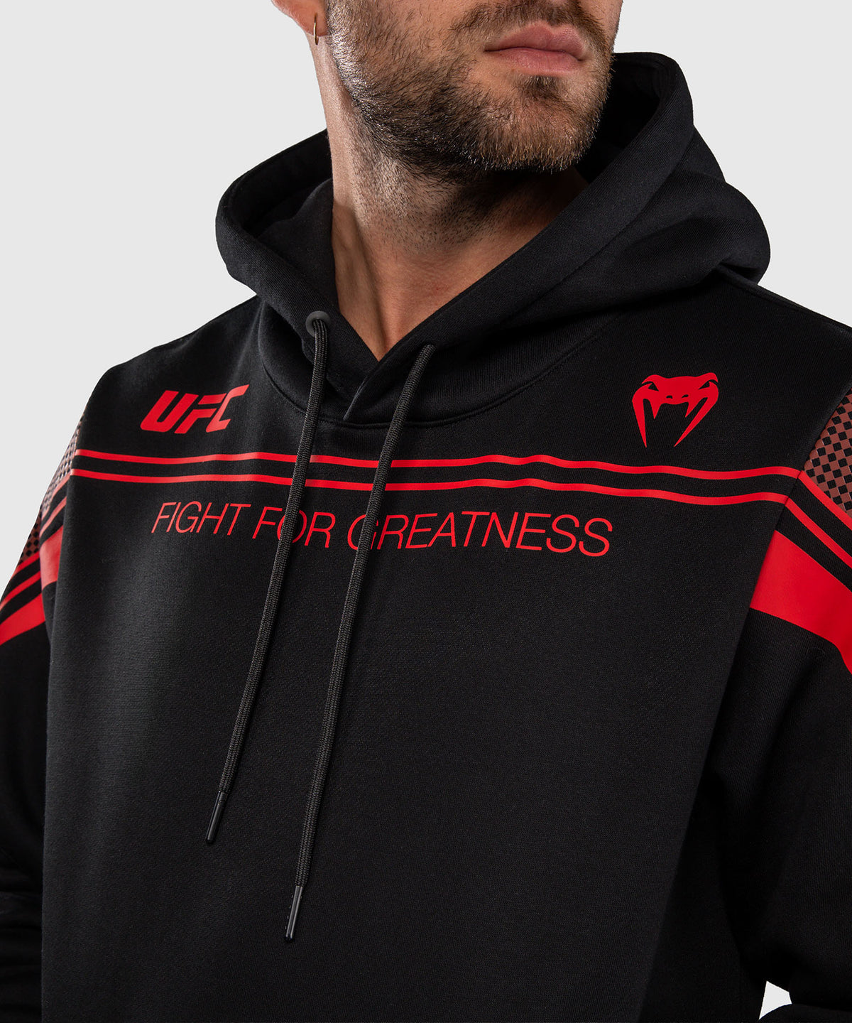 Venum UFC Unity by Venum Authentic Fight Week Sudadera con Capucha para Hombre - Negro