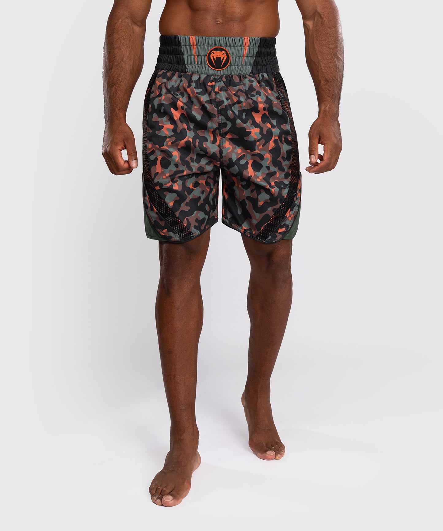 Short de boxe Venum Jungle Ops - Kaki/Orange