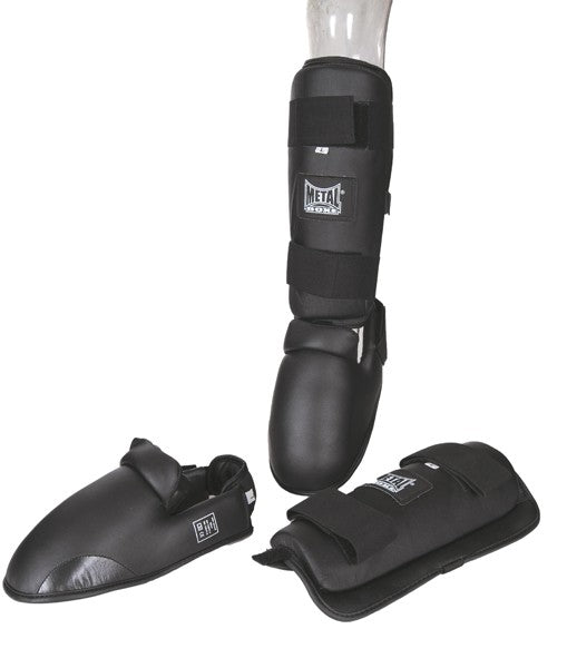 Metal Boxe Parastinchi e Piedi Staccabili - Nero