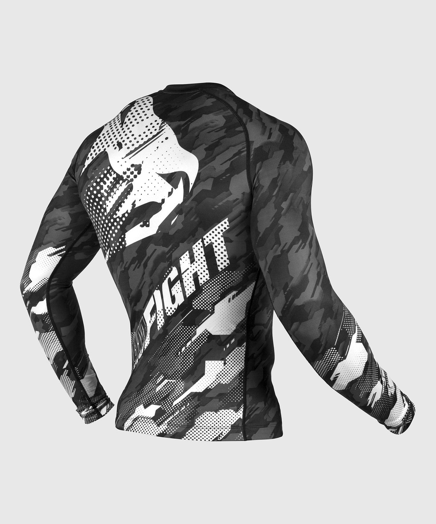 Rashguard Venum Tecmo - Long Sleeve - Grey