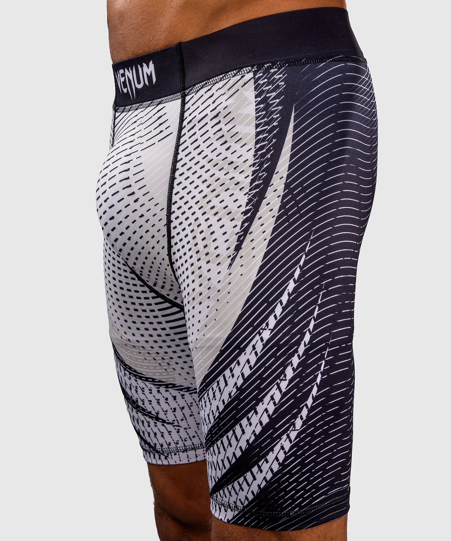 Venum Galactic 3.0 Pantalón Corto de Compresión - Blanco Hueso/Negro