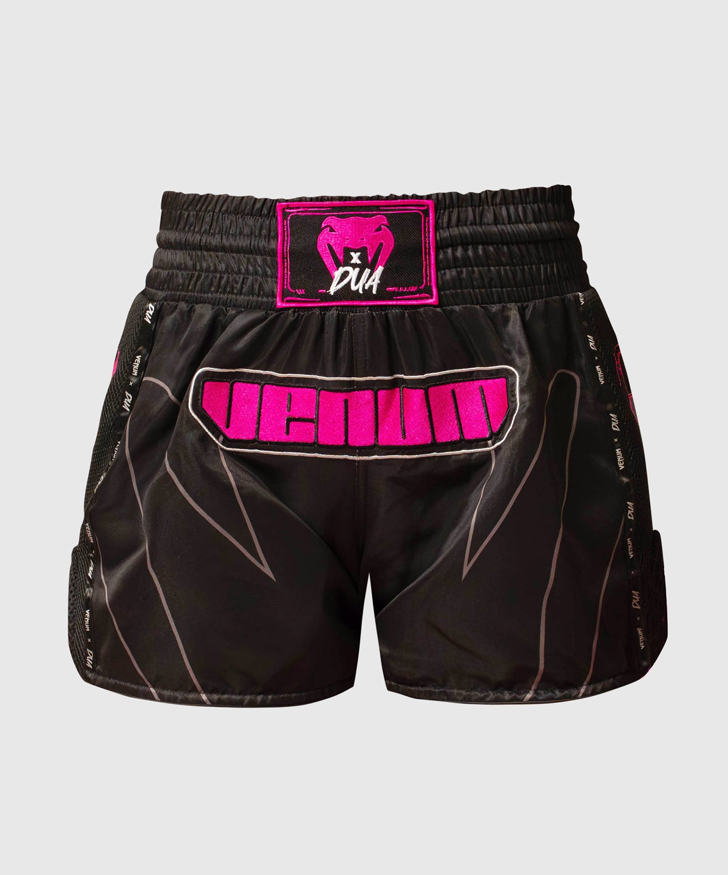 Short de Muay Thai Venum x Dua - Noir/Rose fuchsia