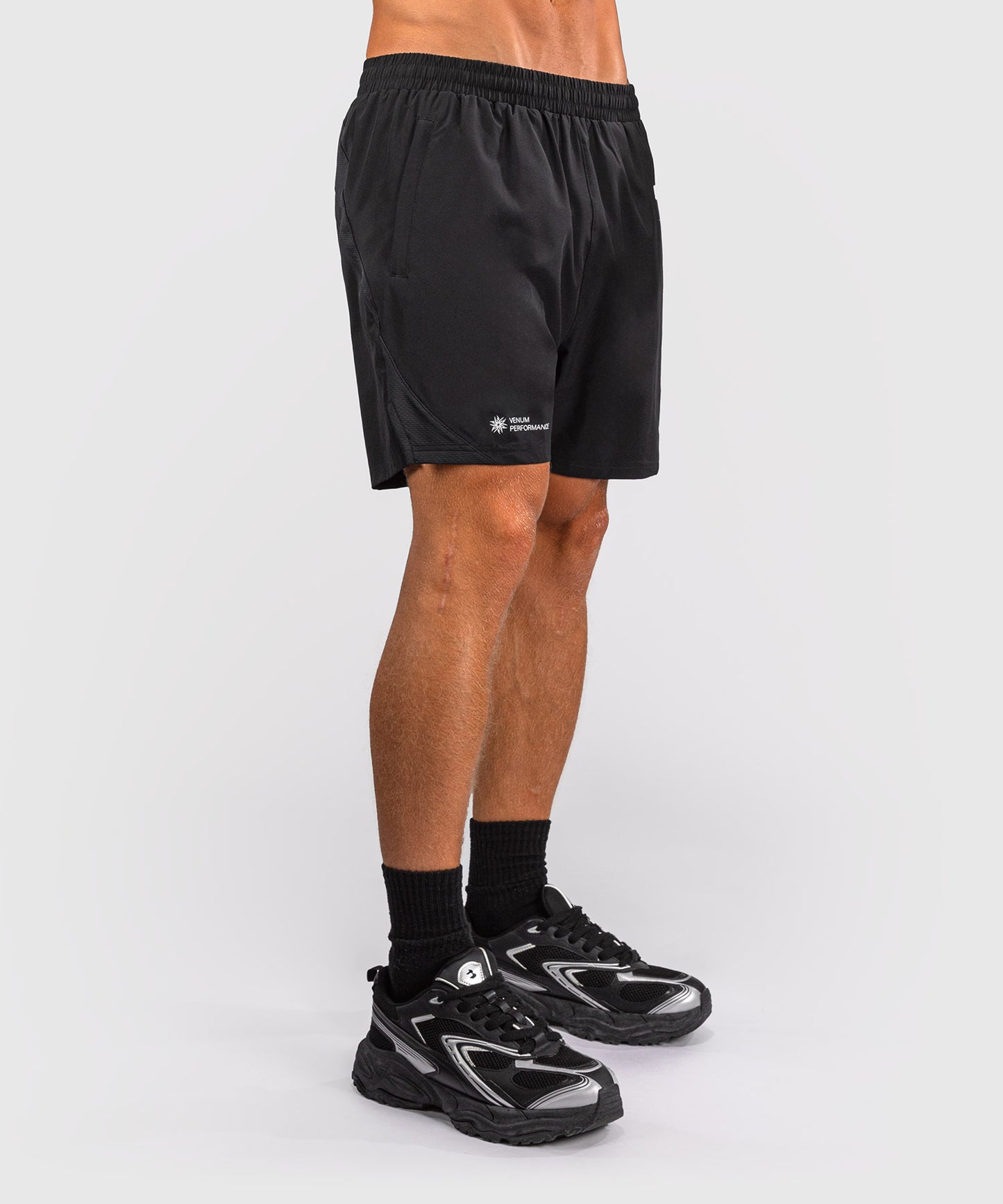 Venum G-Fit Short de Entrenamiento – Negro/Gris Carbón