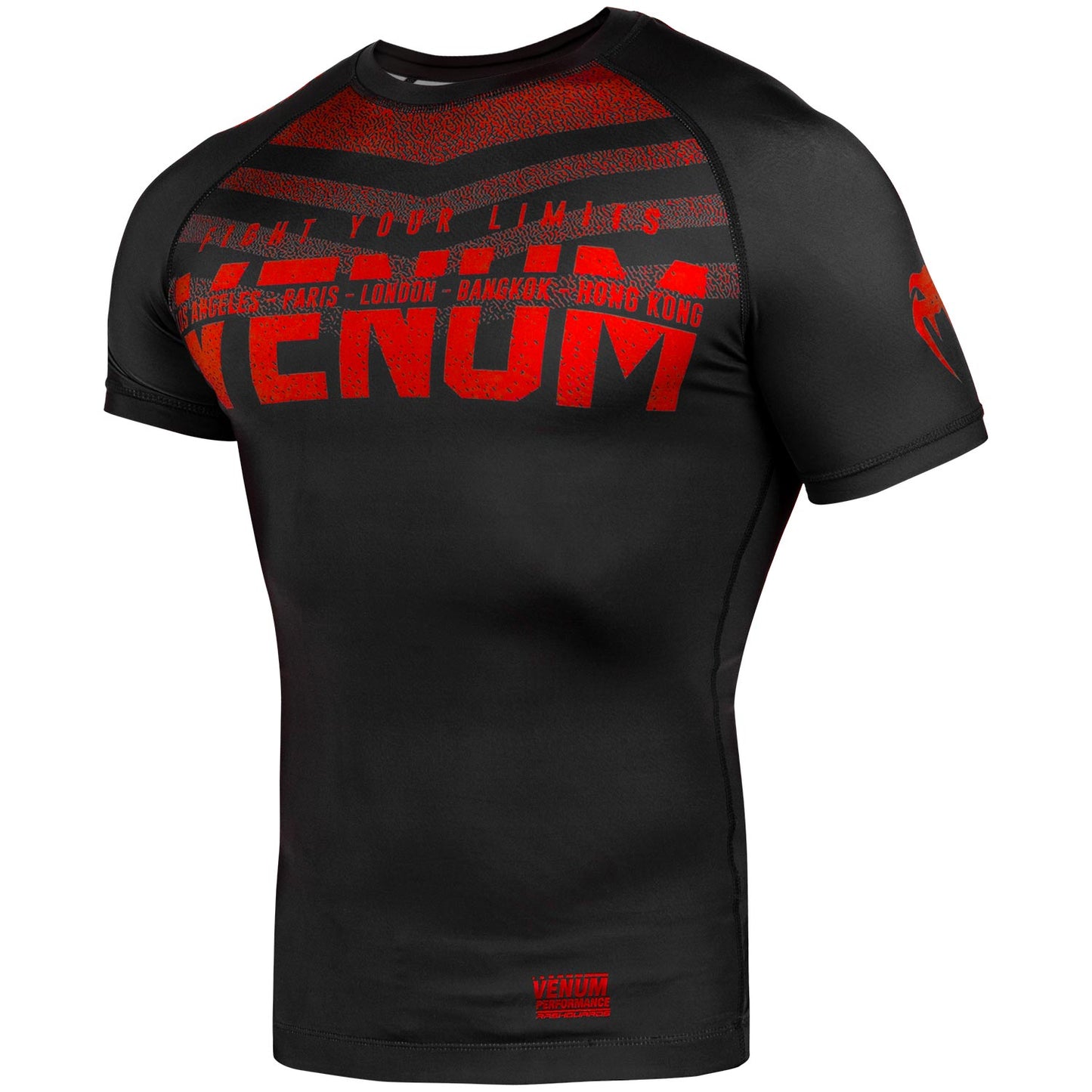 Signature Rashguard Kurzarm - Schwarz/Rot