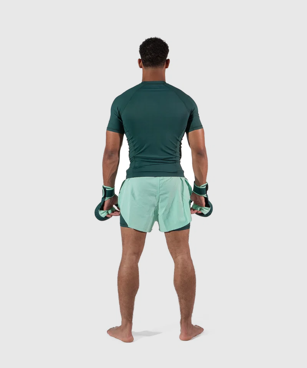 Metal Boxe Performance Deep Waters Kurzarm-Rashguard - Grün