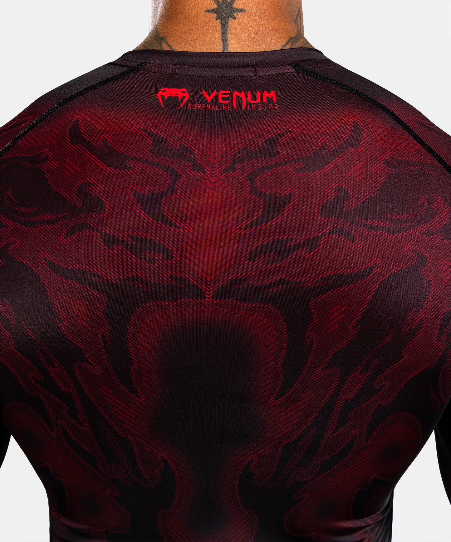 Rashguard à Manches Longues Venum Spectre – Noir/Rouge
