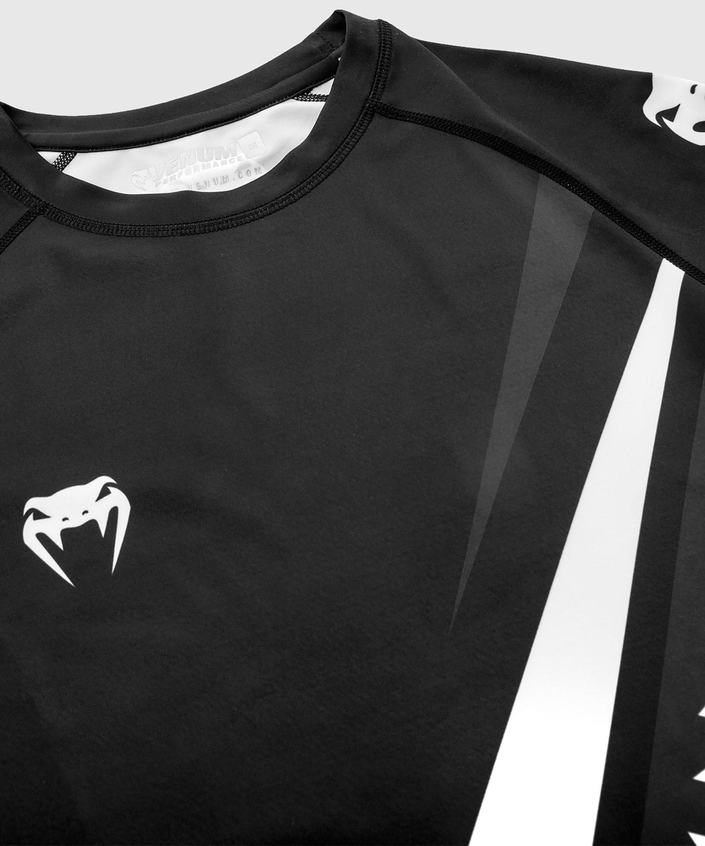 Rashguard Venum Contender 4.0 - Manches courtes - Noir/Gris-Blanc