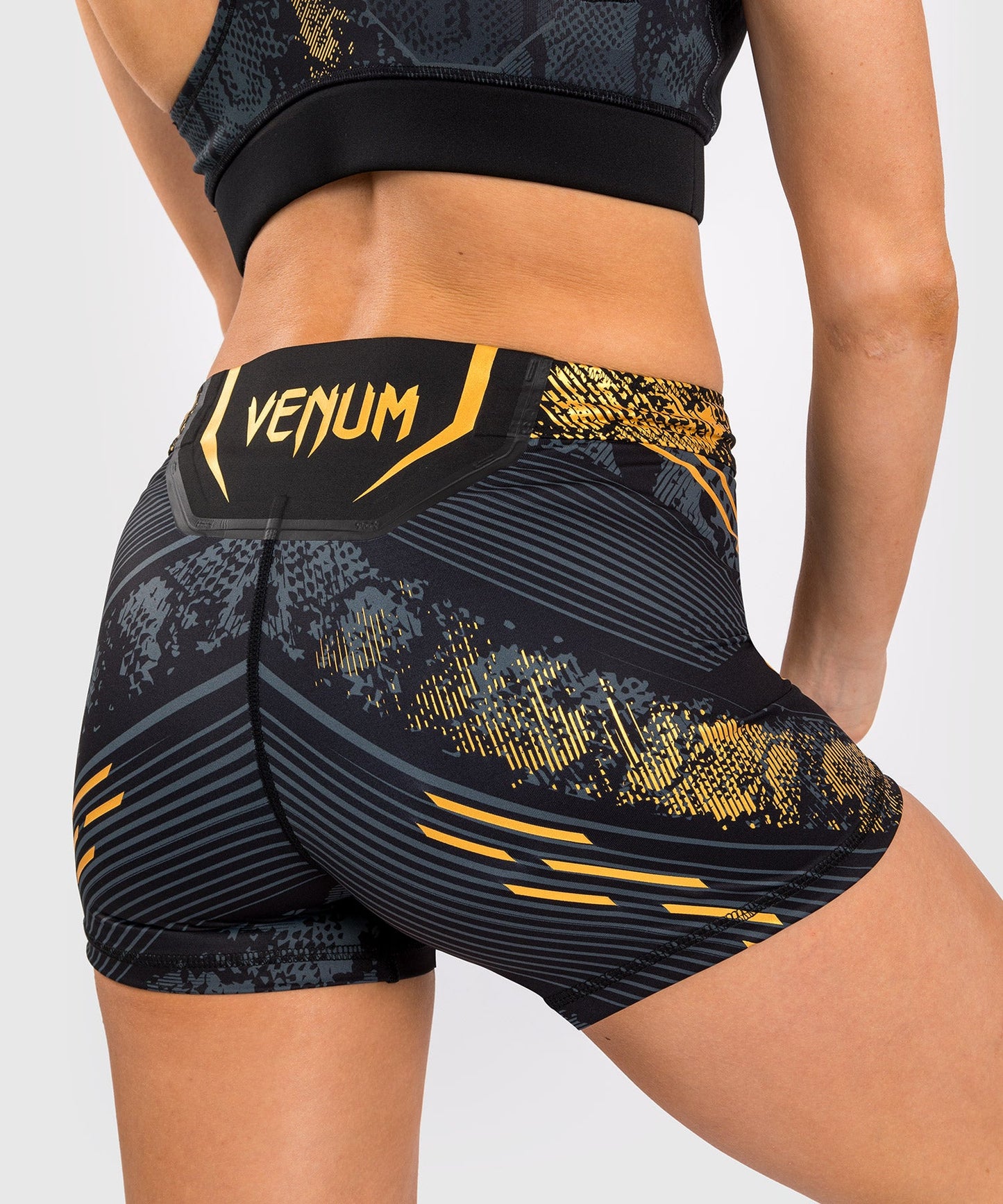 UFC Women's Fit Compression Short Adrenaline by Venum Authentic Fight Night - Champion