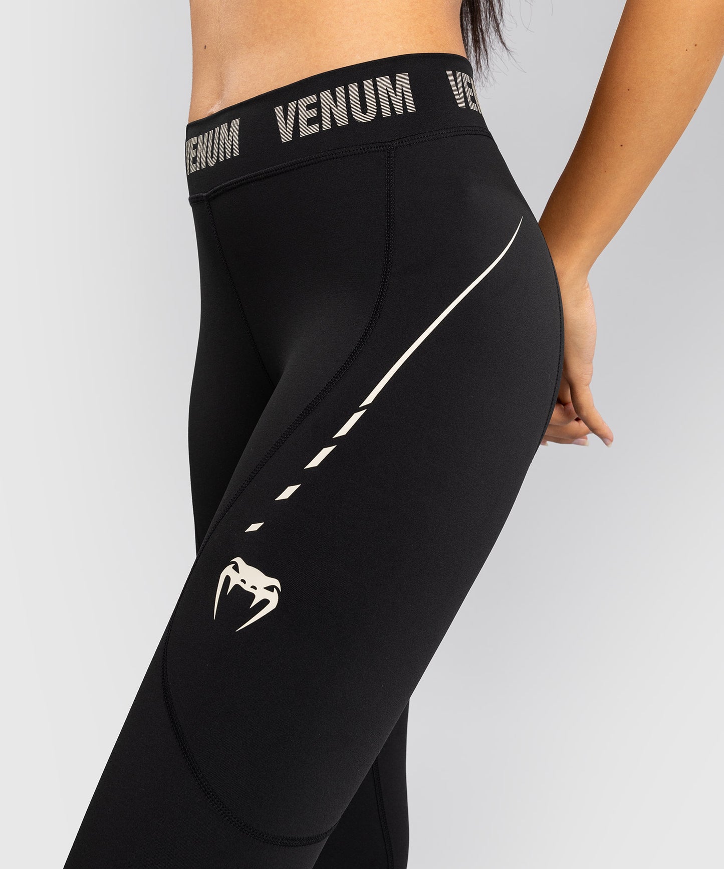 Legging Femme Venum Adrenaline – Noir/Ivoire