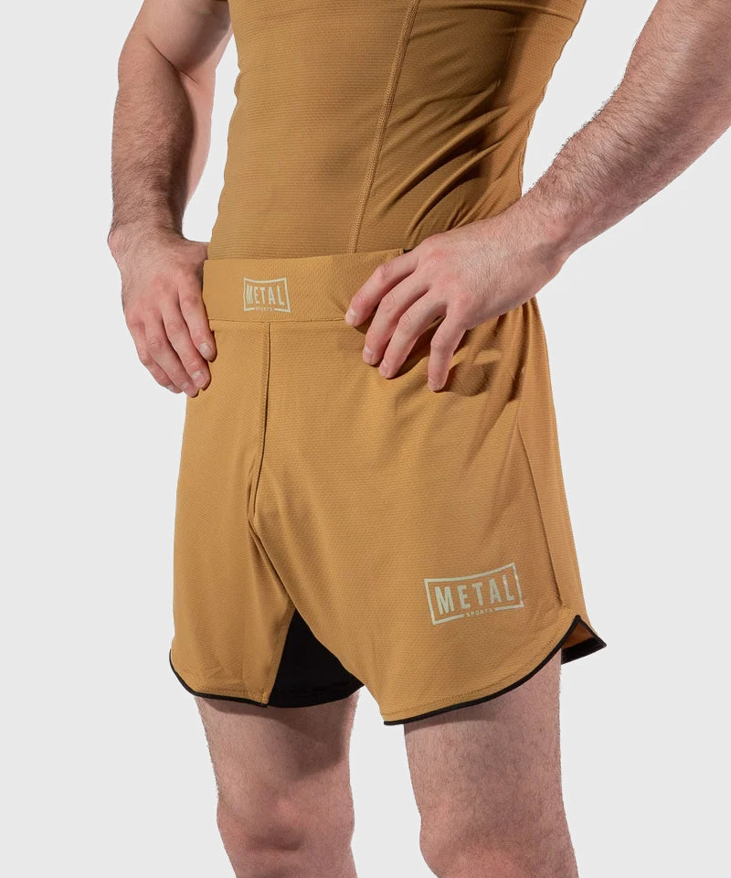 Fight Short Metal Boxe Caucasian Hills - Beige