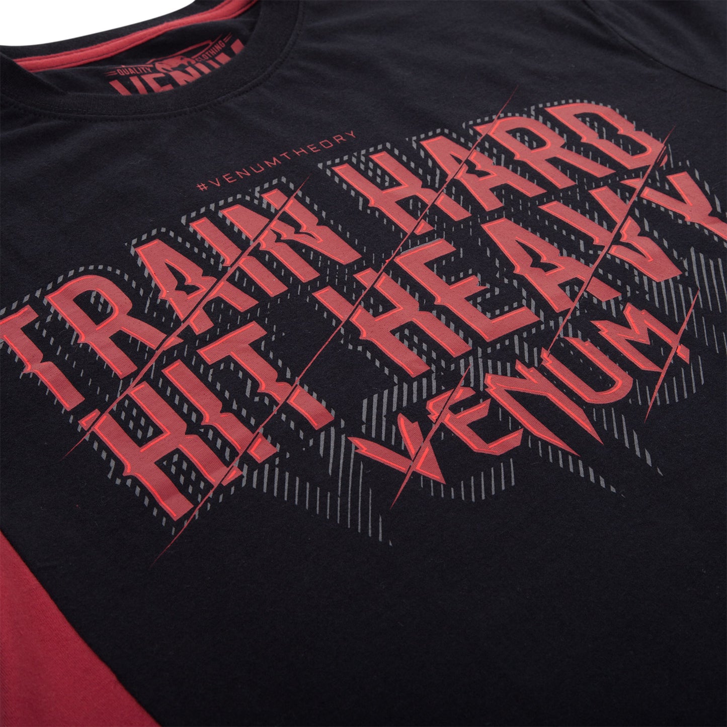 Venum Train Hard Hit Heavy T-shirt - Black
