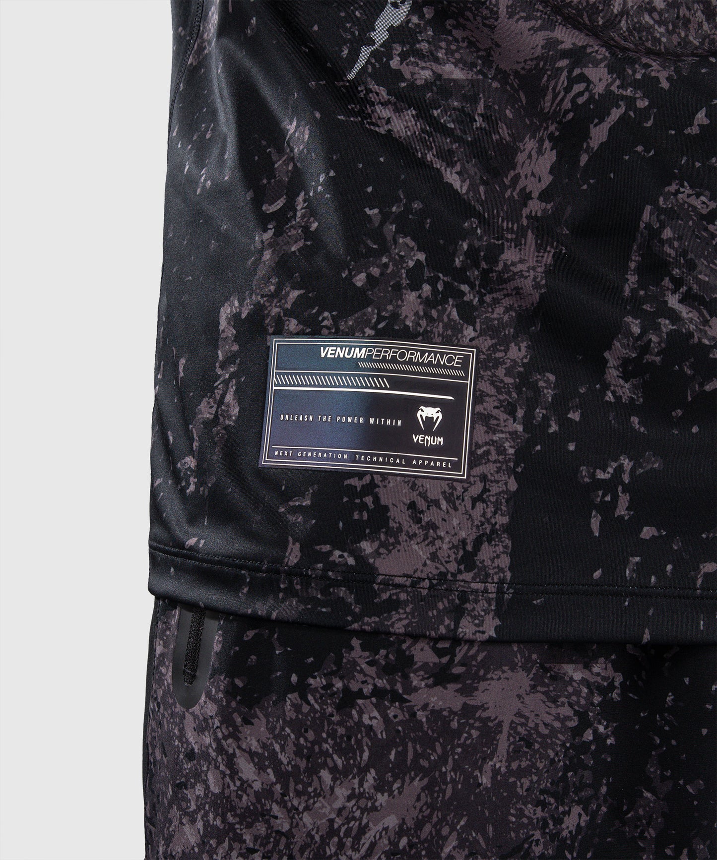 Venum Rage & Workout Dry Tech T-Shirt - Black/Grey